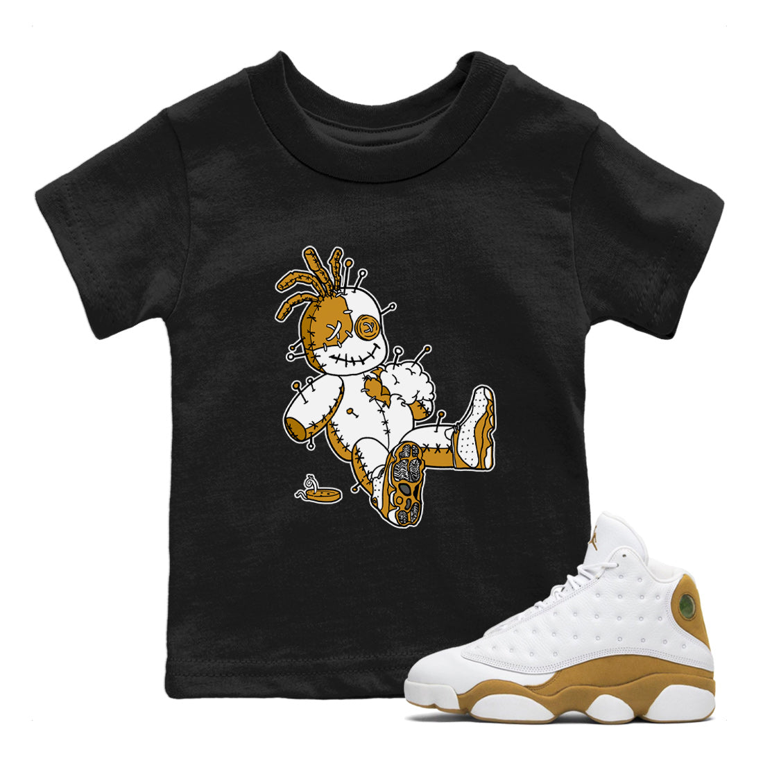 Voodoo Doll Kids Tops - Air Jordan 13 Wheat