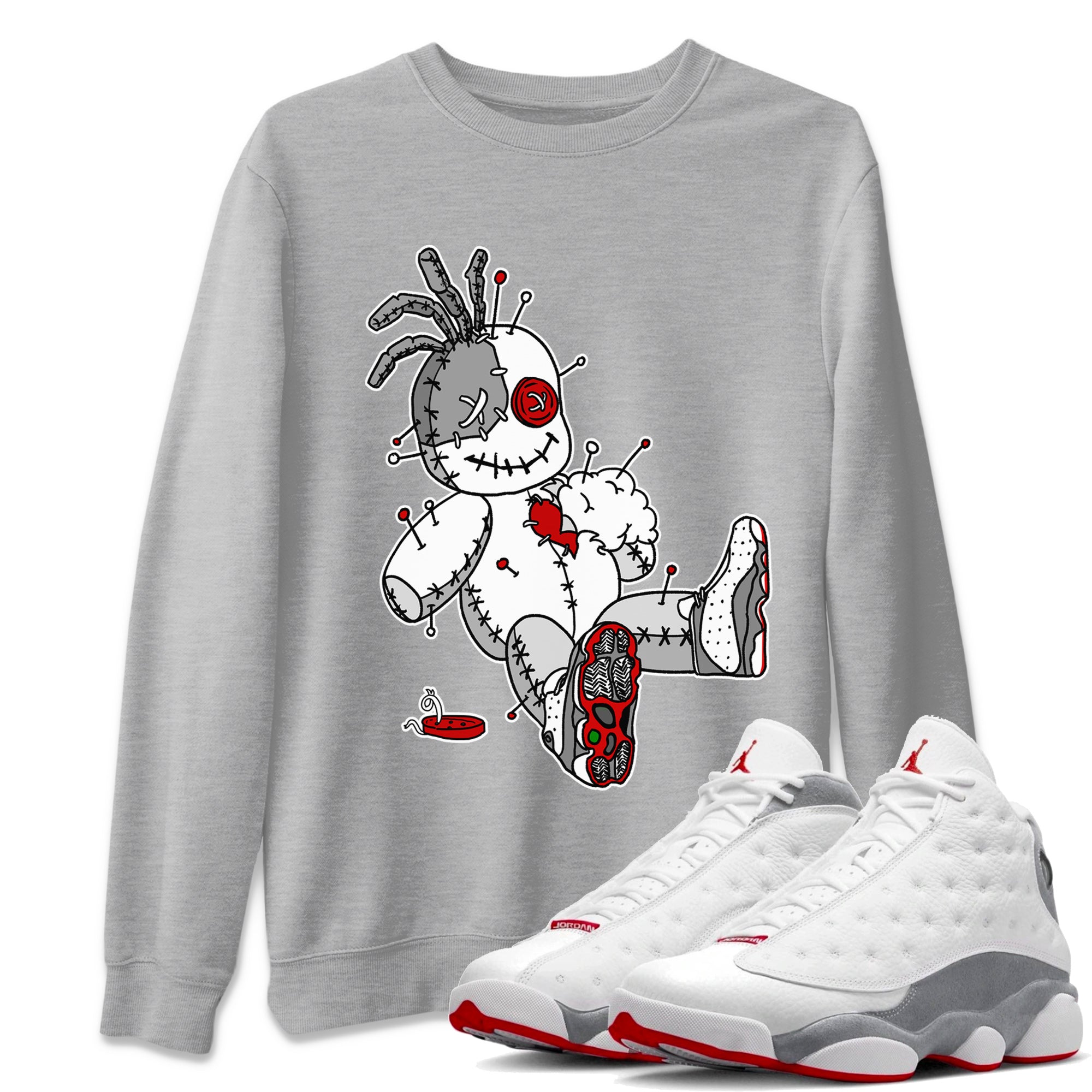 Voodoo Doll Unisex Tops - Air Jordan 13 Wolf Grey
