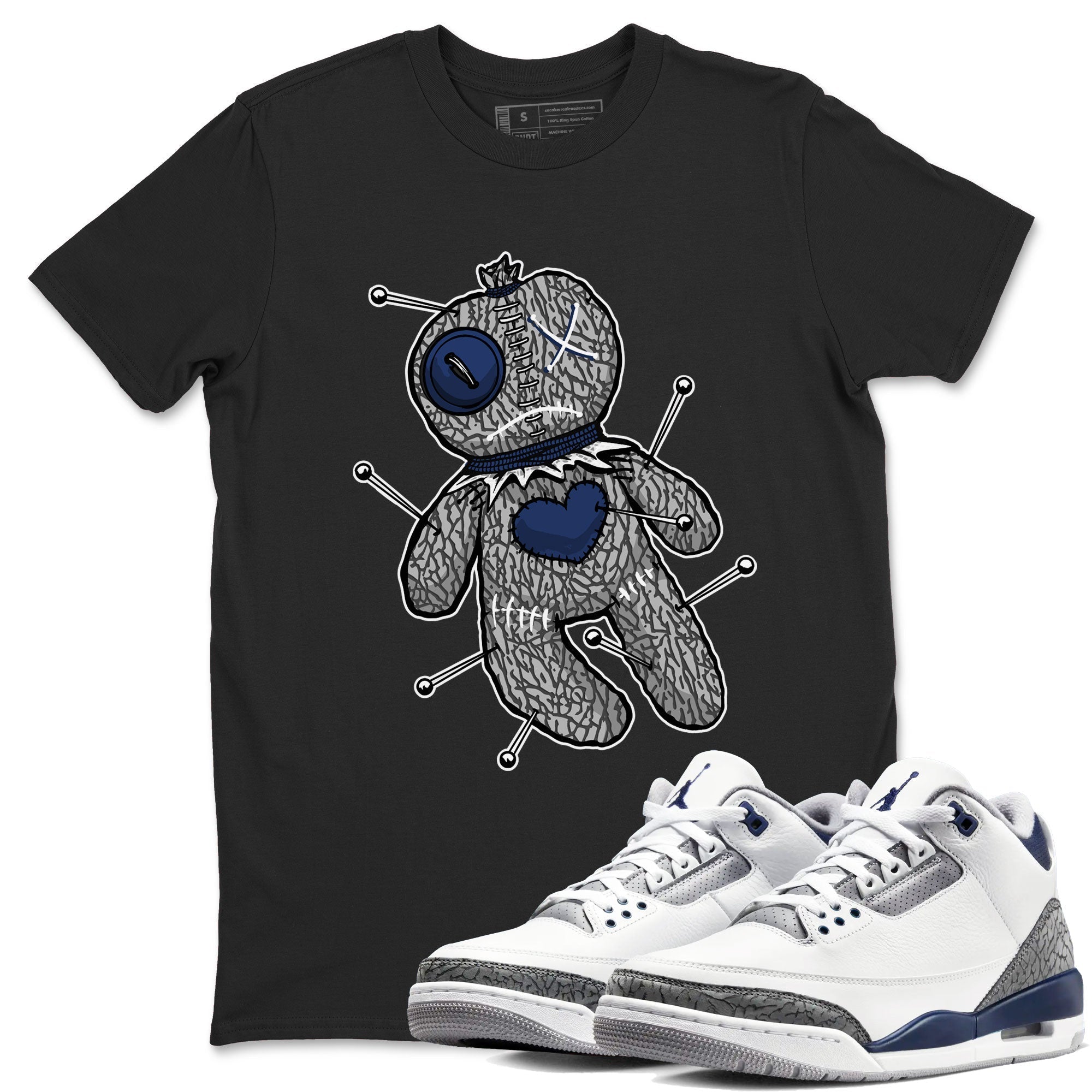 Voodoo Doll snkmatch Tees - Air Jordan 3 Midnight Navy 2023