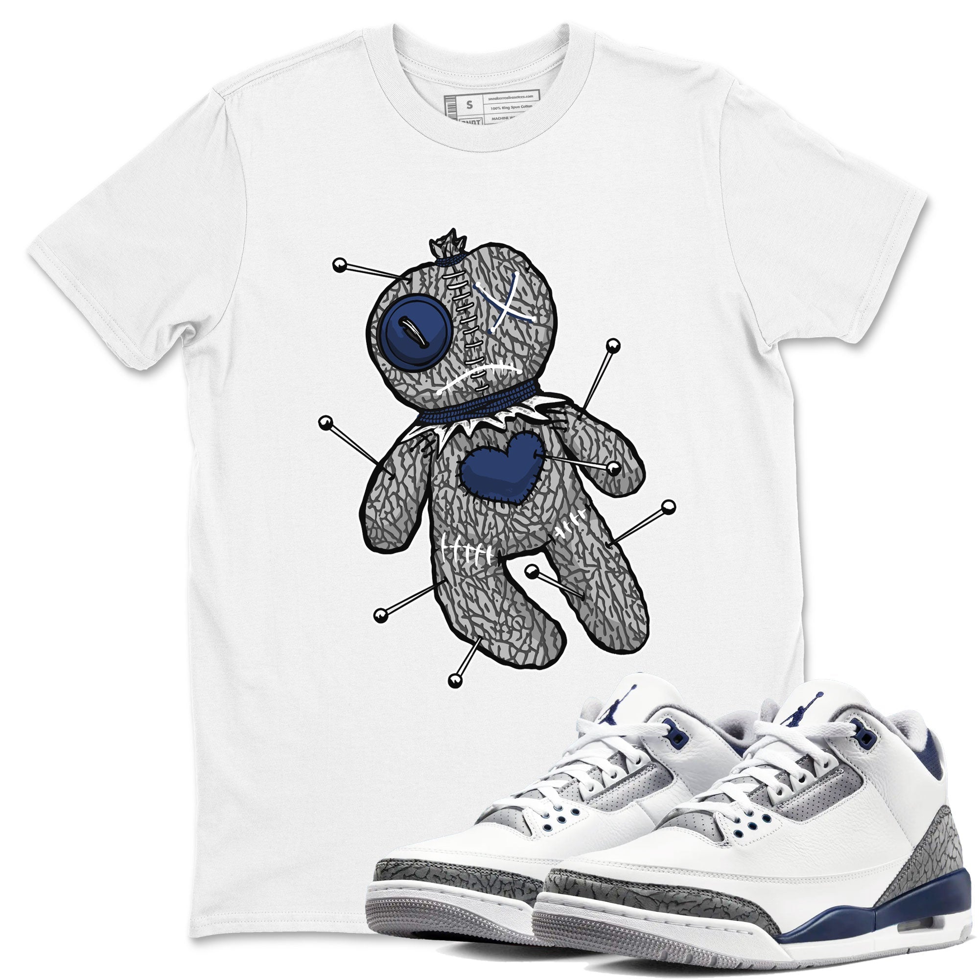 Voodoo Doll snkmatch Tees - Air Jordan 3 Midnight Navy 2023