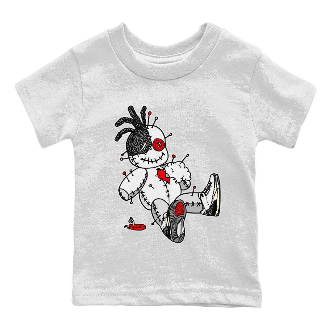Voodoo Doll Kids Tops - Air Jordan 3 White Cement