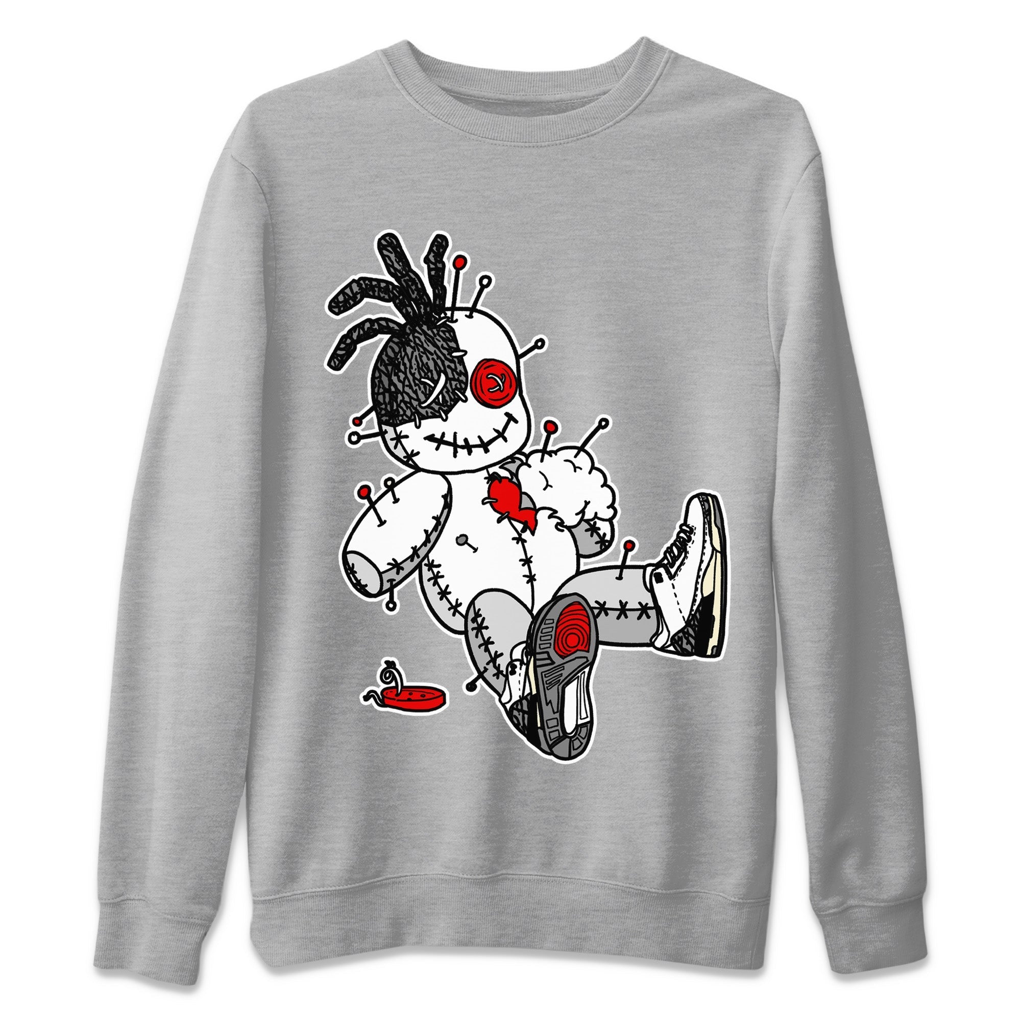 Voodoo Doll Unisex Tops - Air Jordan 3 White Cement