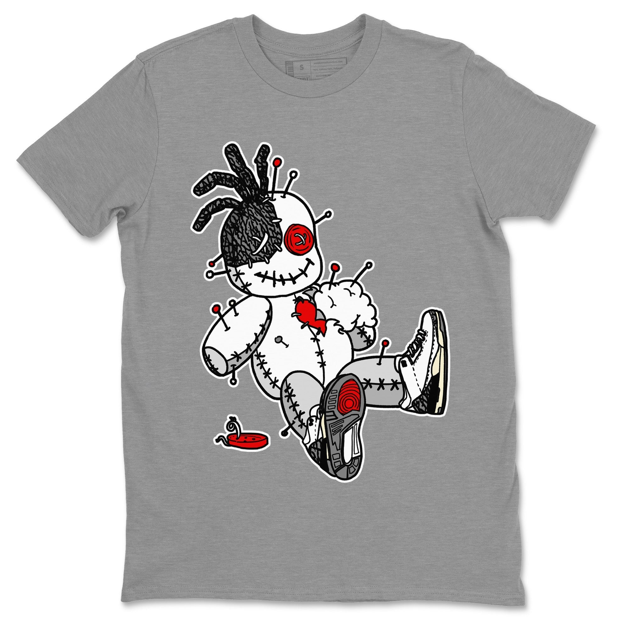 Voodoo Doll Unisex Tops - Air Jordan 3 White Cement