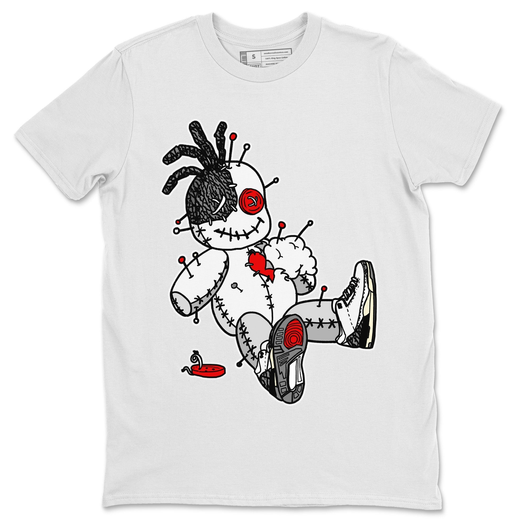 Voodoo Doll Unisex Tops - Air Jordan 3 White Cement