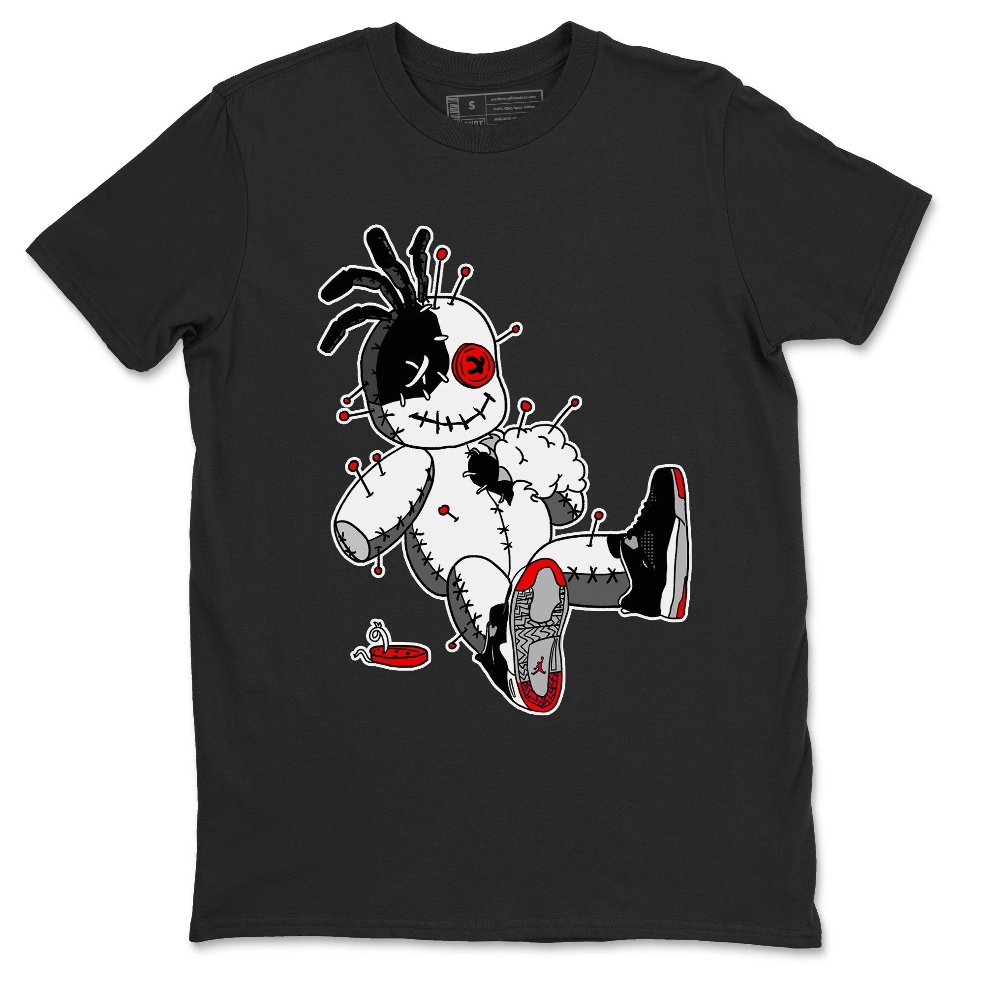 Voodoo Doll snkmatch Tees - Air Jordan 4 Bred Reimagined