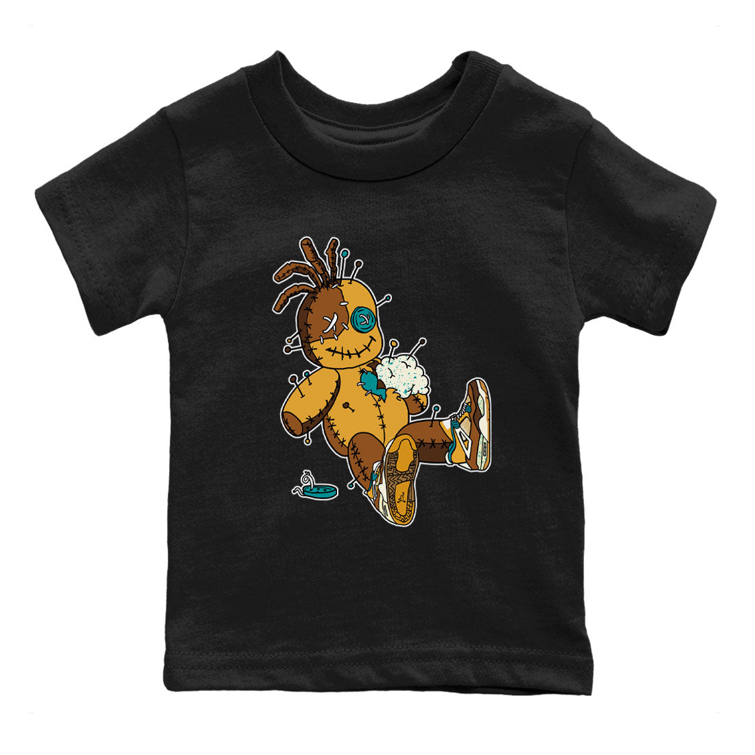 Voodoo Doll snkmatch Tee Kids - Air Jordan 4 Cacao Wow