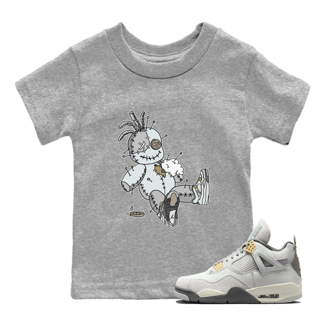 Voodoo Doll Kids Tops - Air Jordan 4 Craft