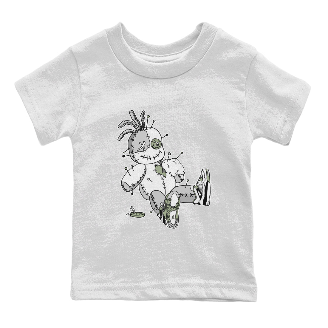 Voodoo Doll Kids Tops - Air Jordan 4 Seafoam