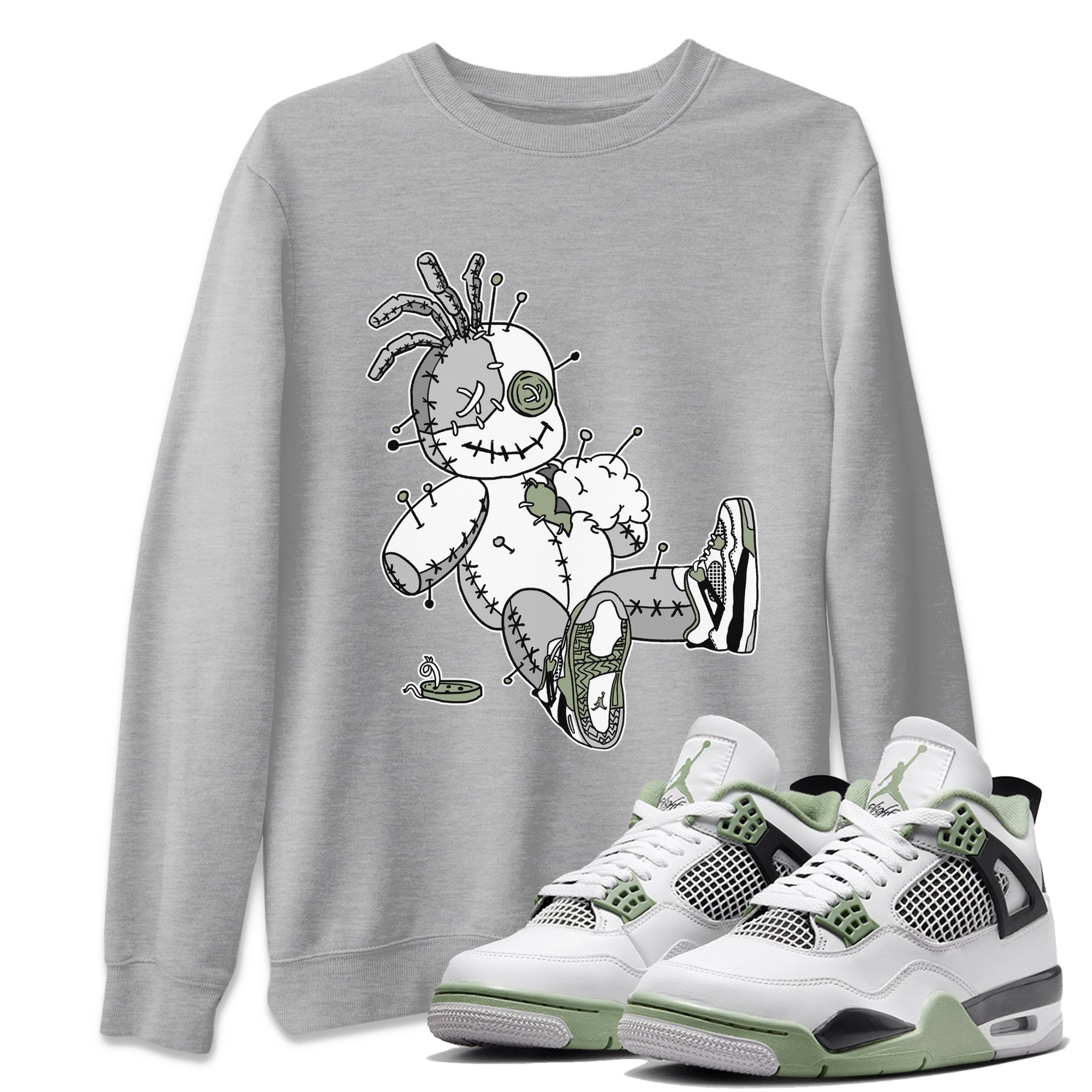 Voodoo Doll Unisex Tops - Air Jordan 4 Seafoam