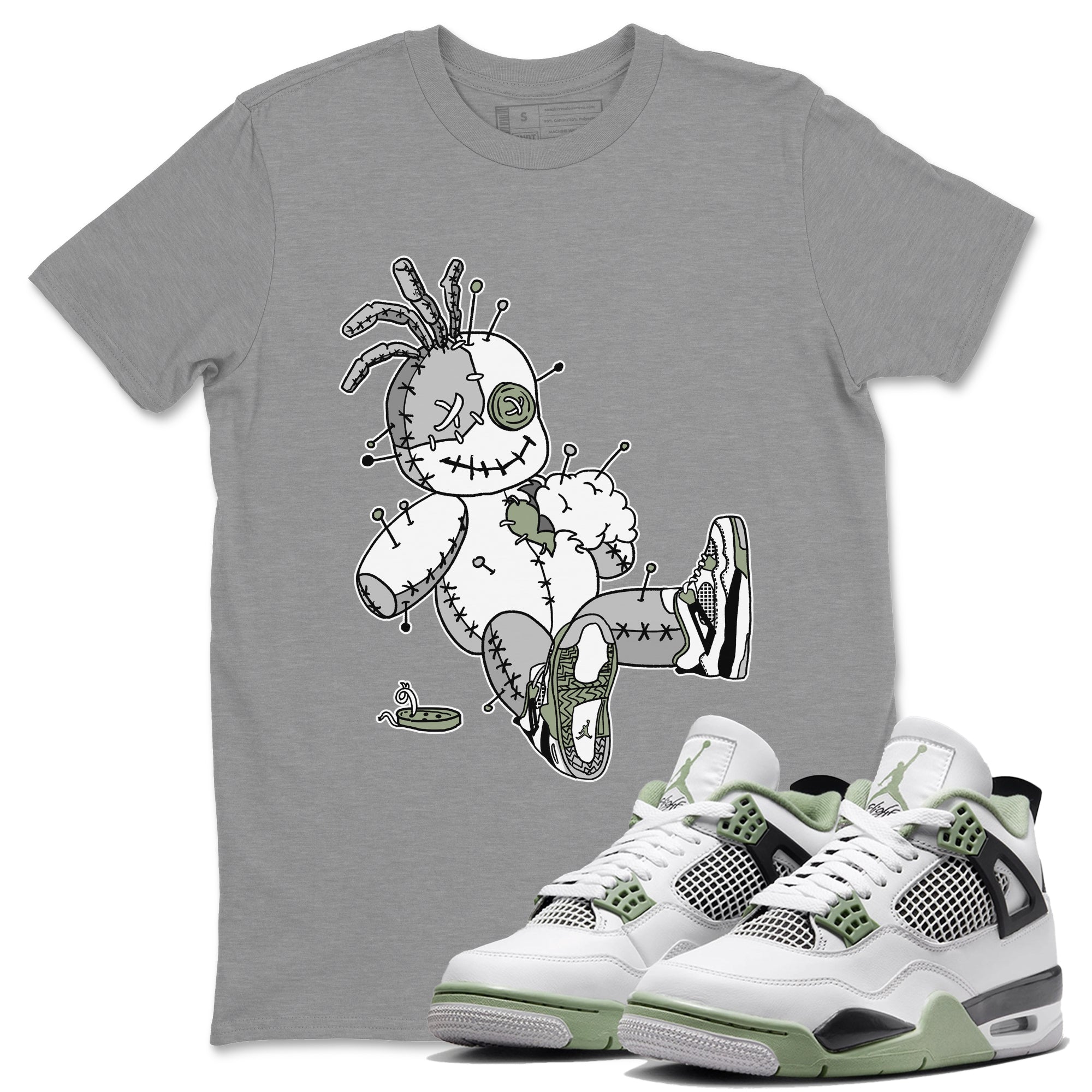Voodoo Doll Unisex Tops - Air Jordan 4 Seafoam