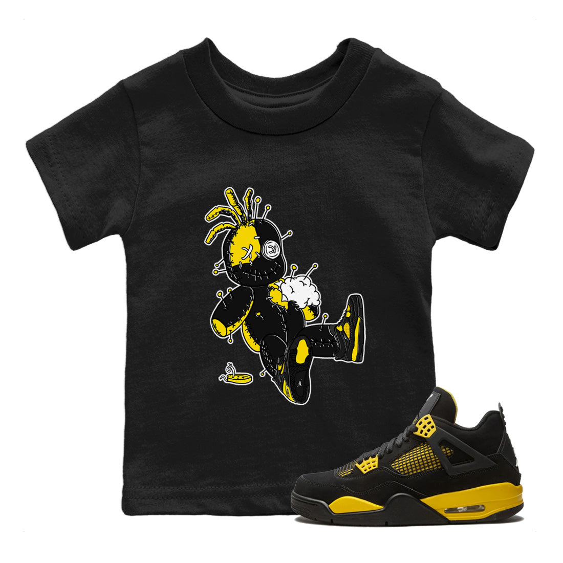 Voodoo Doll Kids Tops - Air Jordan 4 Thunder
