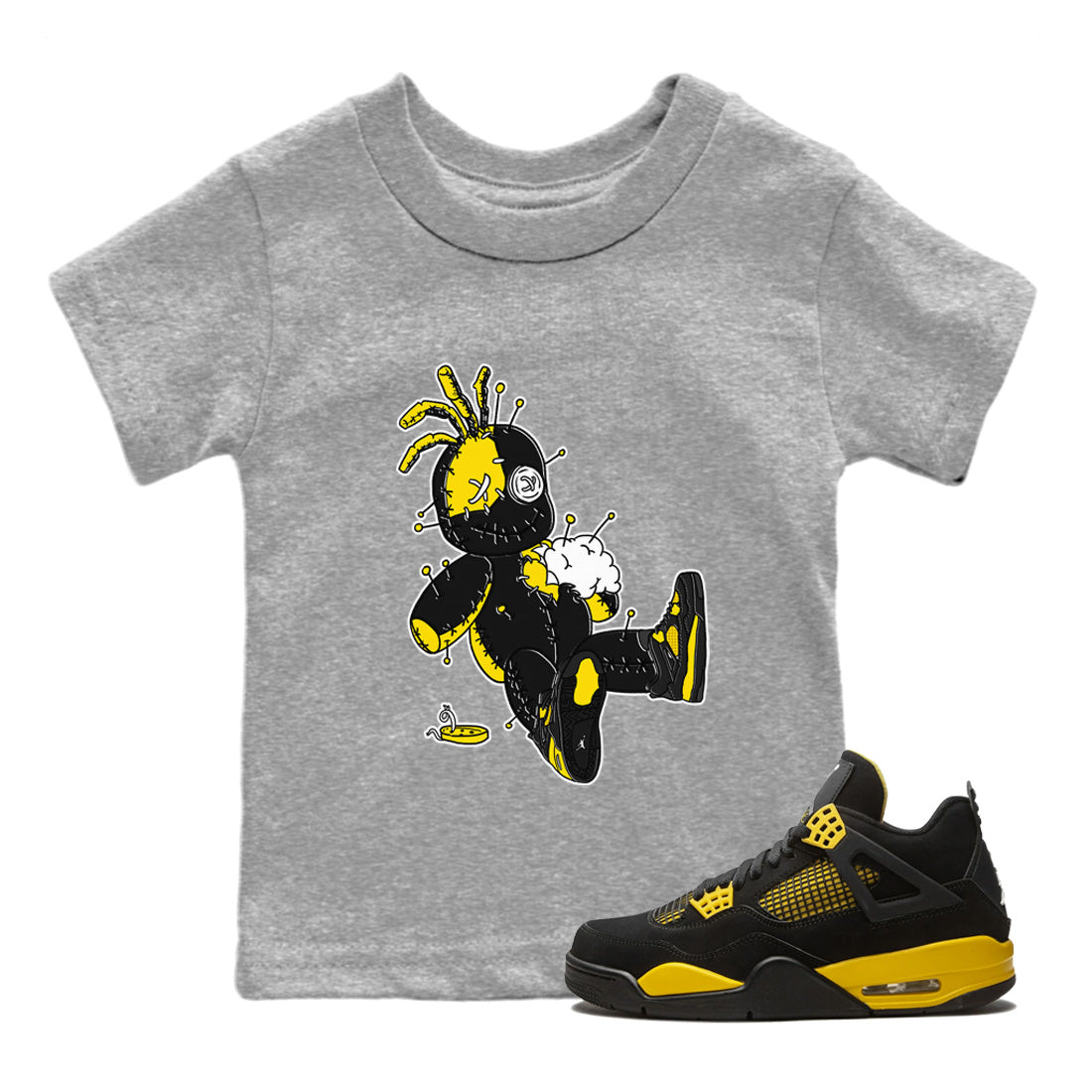 Voodoo Doll Kids Tops - Air Jordan 4 Thunder