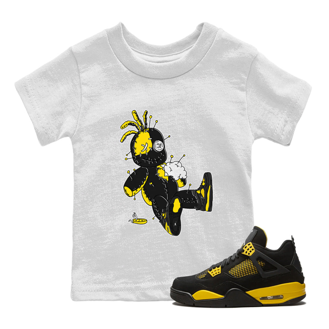 Voodoo Doll Kids Tops - Air Jordan 4 Thunder