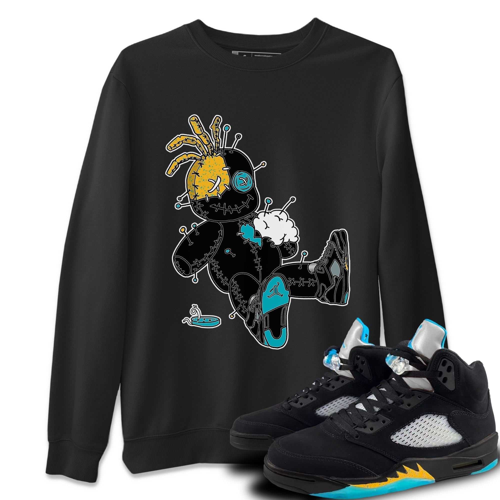Voodoo Doll Unisex Tops - Air Jordan 5 Aqua