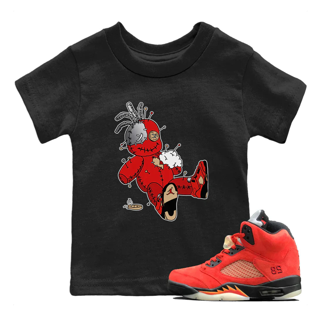 Voodoo Doll Kids Tops - Air Jordan 5 Mars For Her