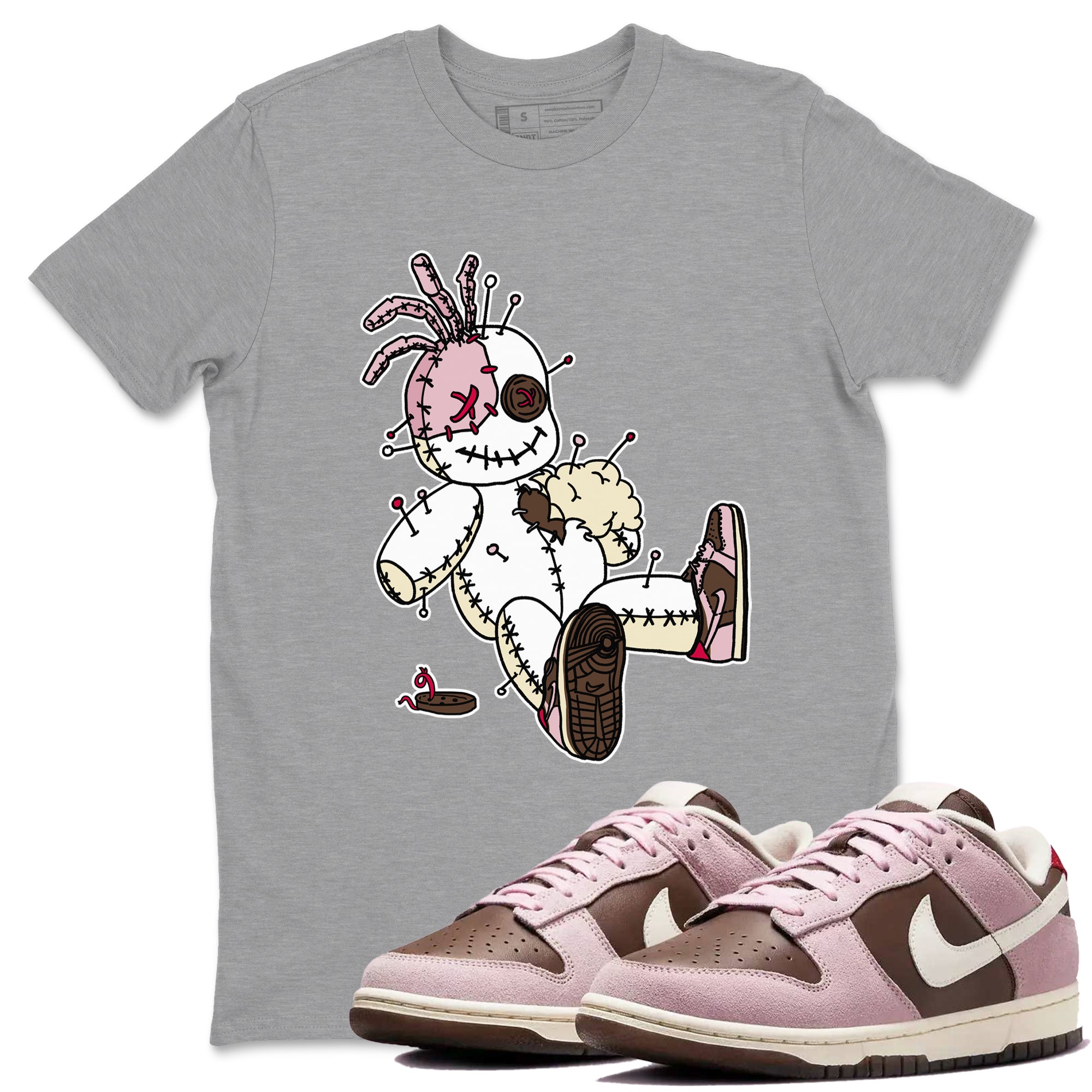 Voodoo Doll snkmatch Tees - Dunk Cacao Wow And Pink Foam