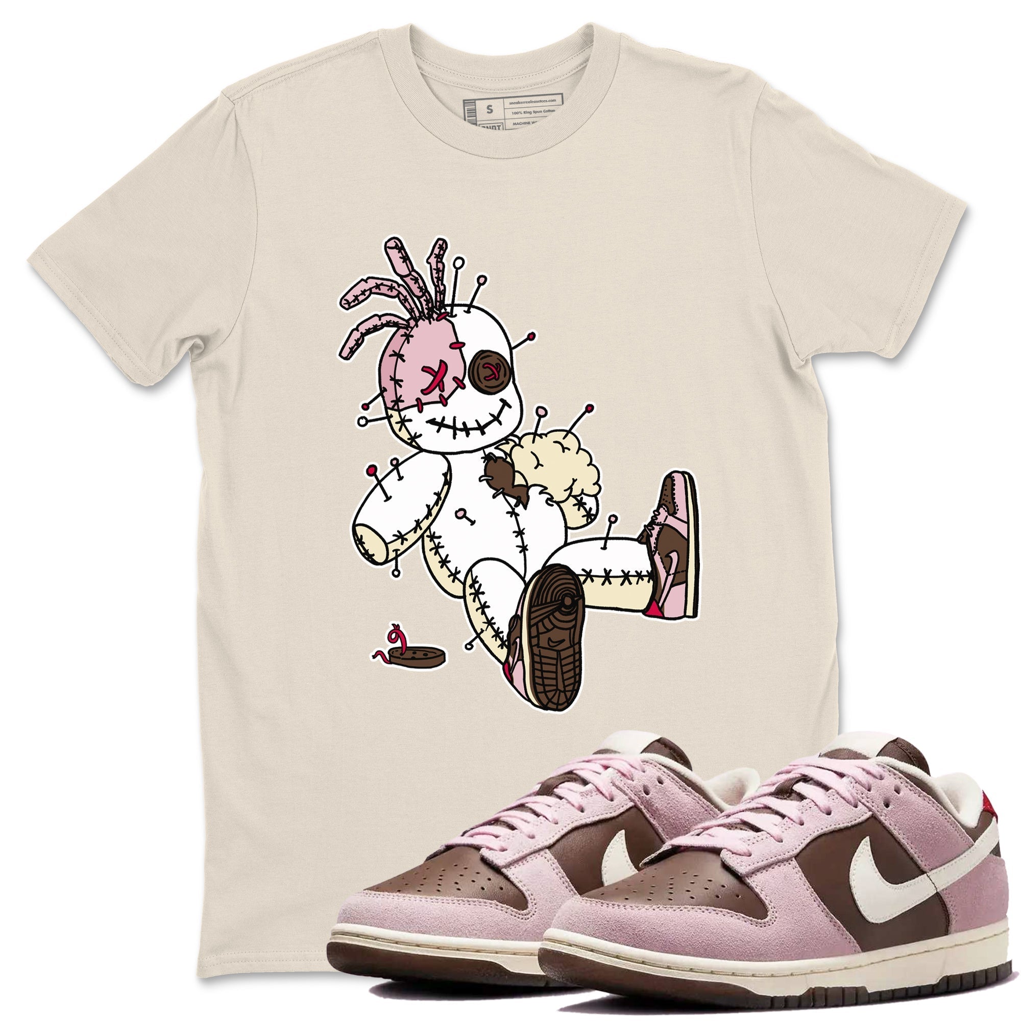 Voodoo Doll snkmatch Tees - Dunk Cacao Wow And Pink Foam