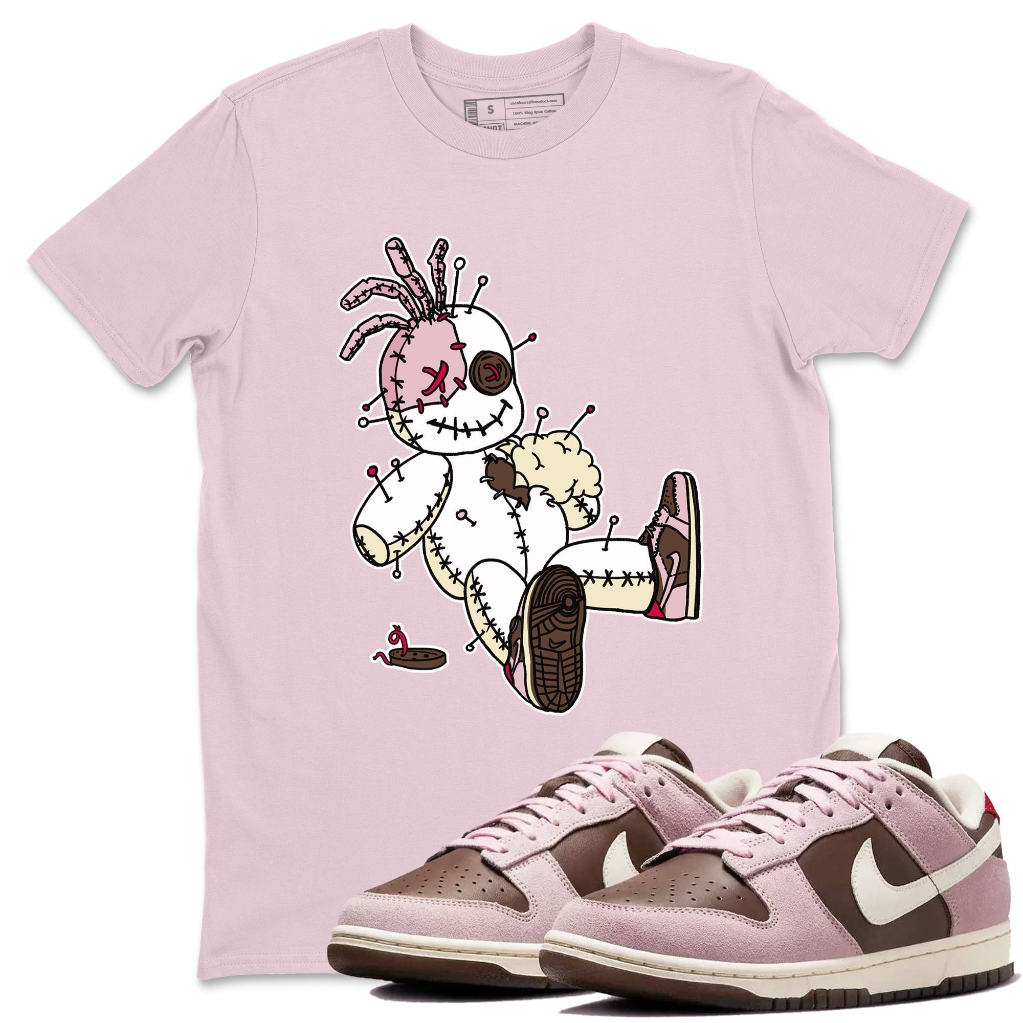 Voodoo Doll snkmatch Tees - Dunk Cacao Wow And Pink Foam