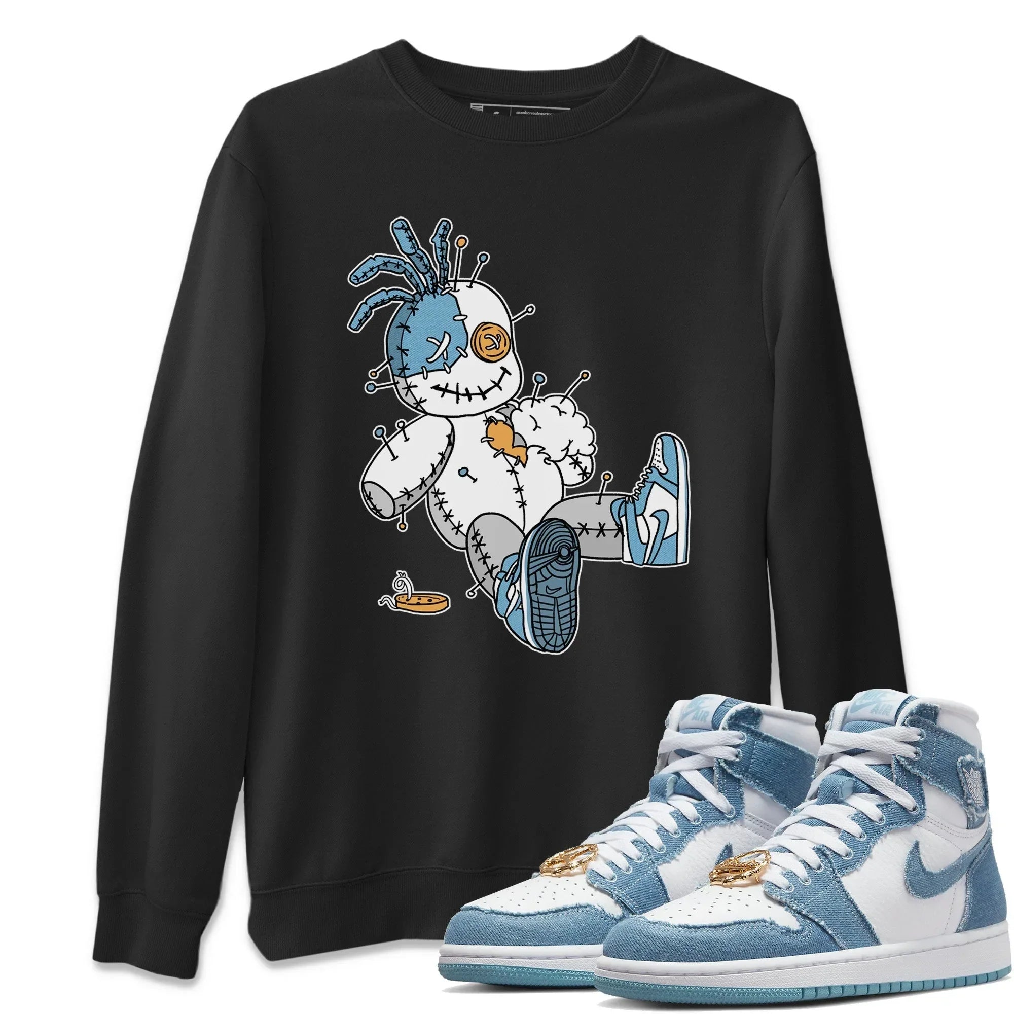 Voodoo Doll Unisex Tops - Air Jordan 1 Denim