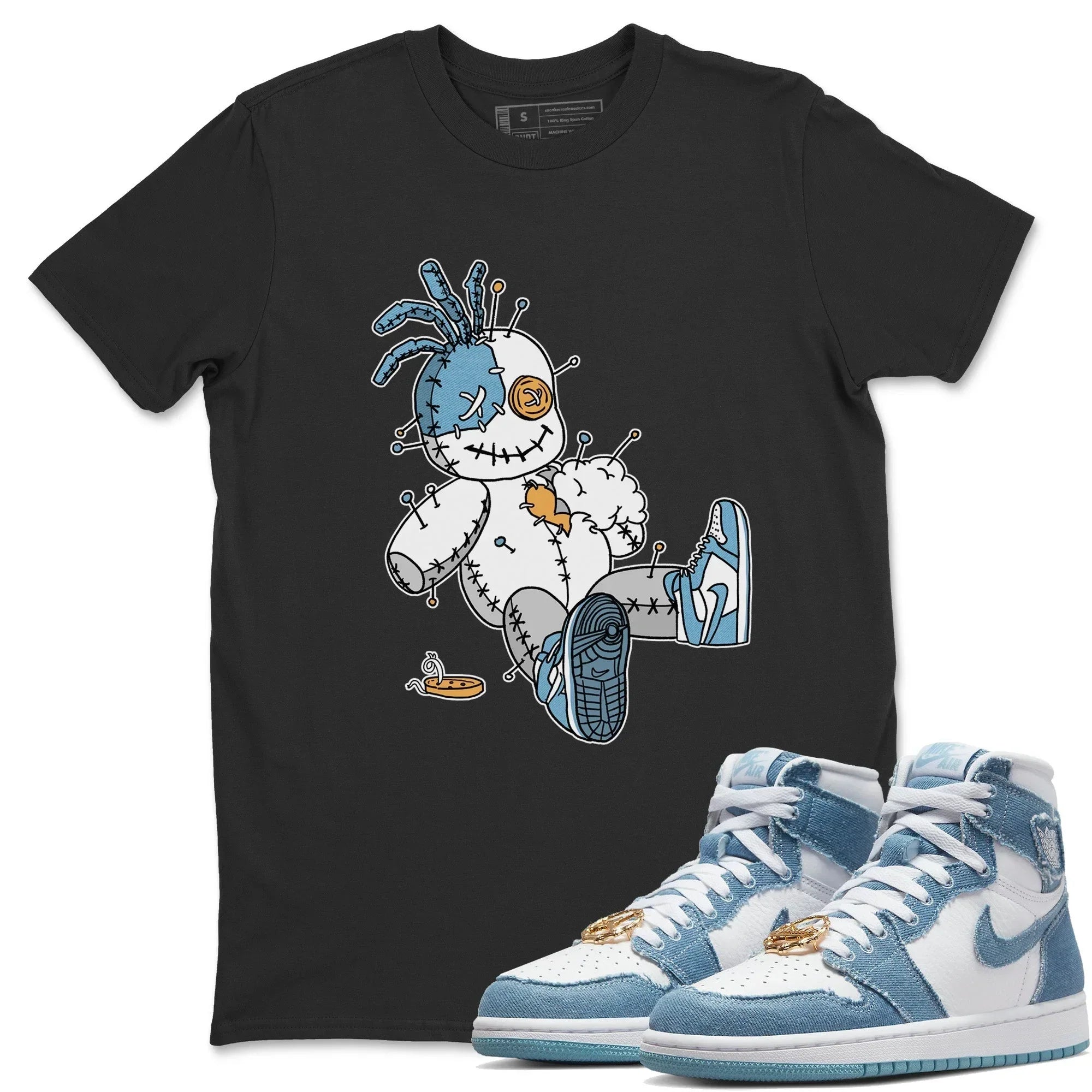 Voodoo Doll Unisex Tops - Air Jordan 1 Denim