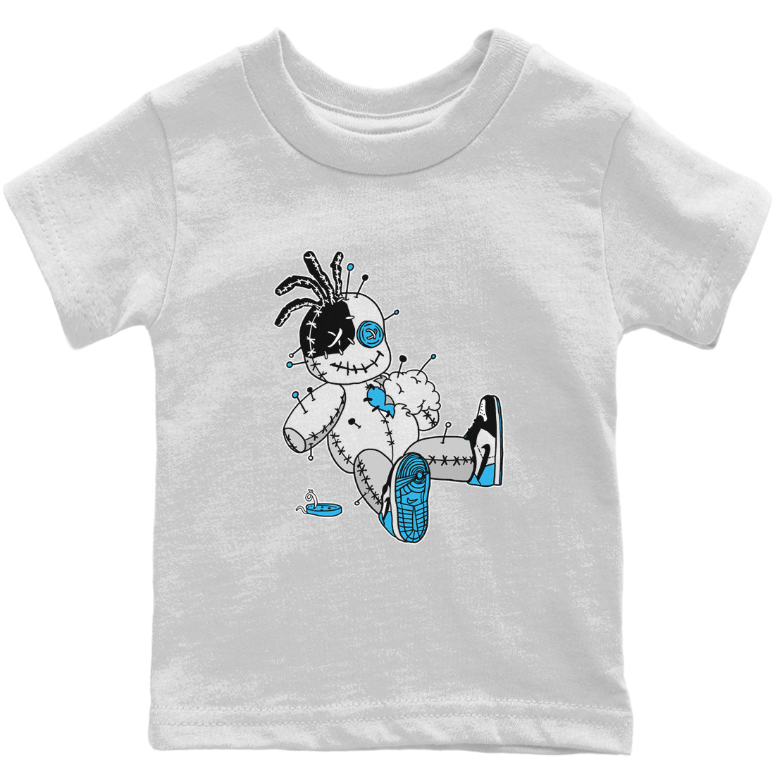 Voodoo Doll Kids Tops - Air Jordan 1 Powder Blue