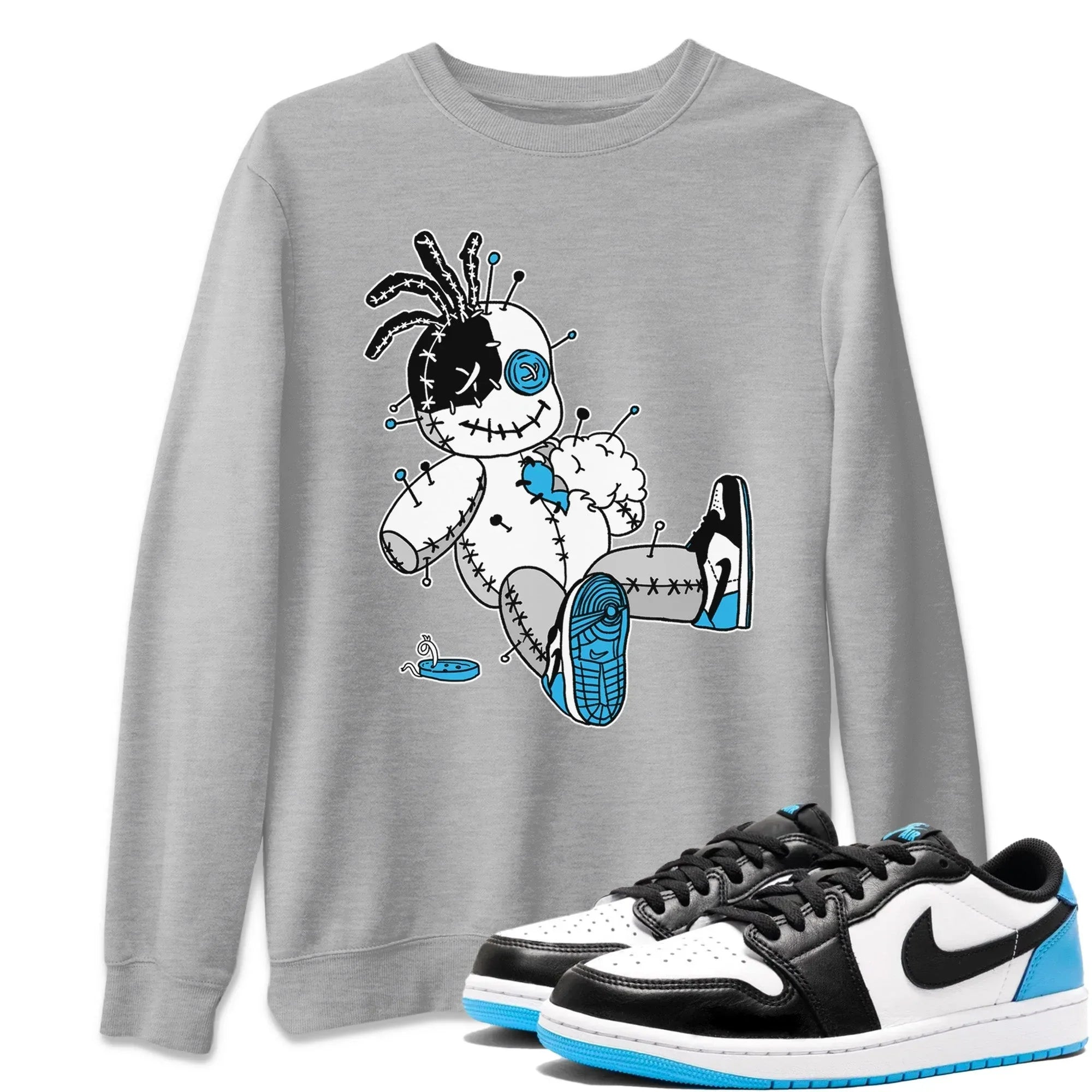 Voodoo Doll Unisex Tops - Air Jordan 1 Powder Blue