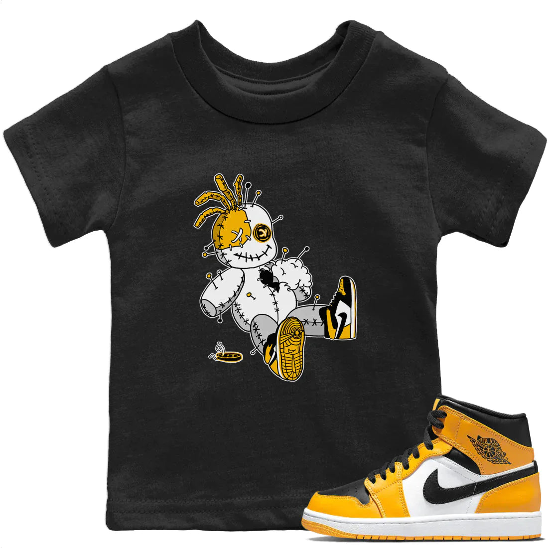 Voodoo Doll Kids Tops - Air Jordan 1 Taxi