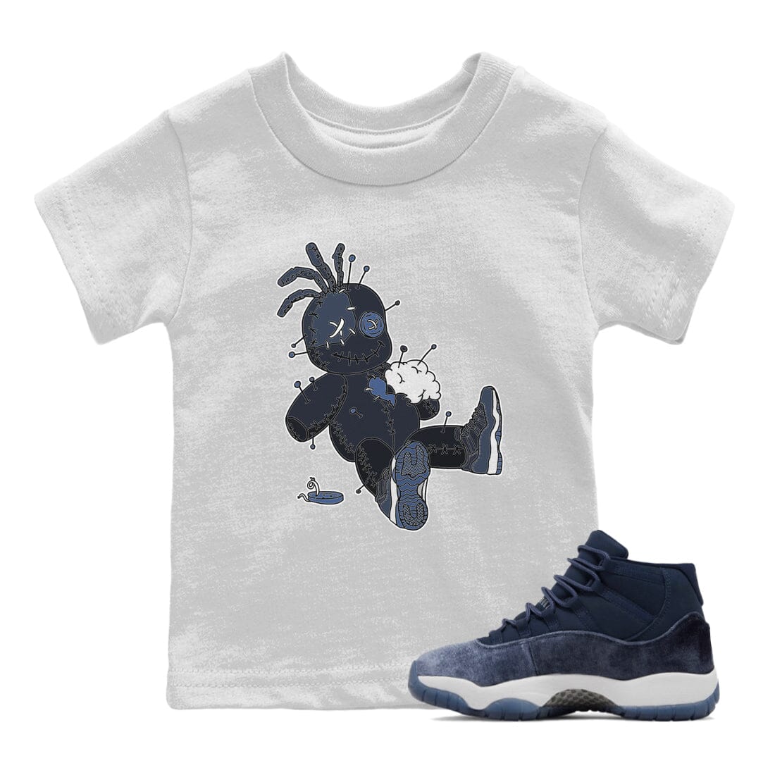Voodoo Doll Kids Tops - Air Jordan 11 Midnight Navy