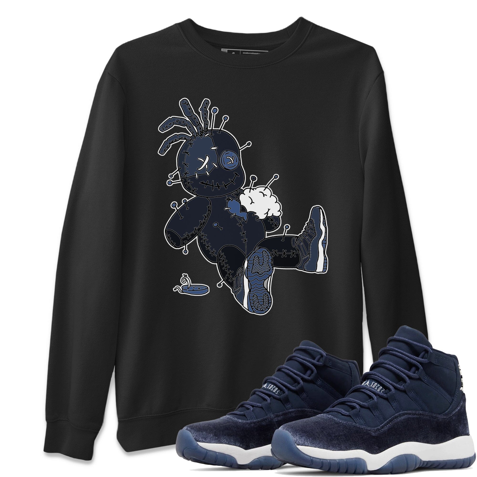 Voodoo Doll Unisex Tops - Air Jordan 11 Midnight Navy