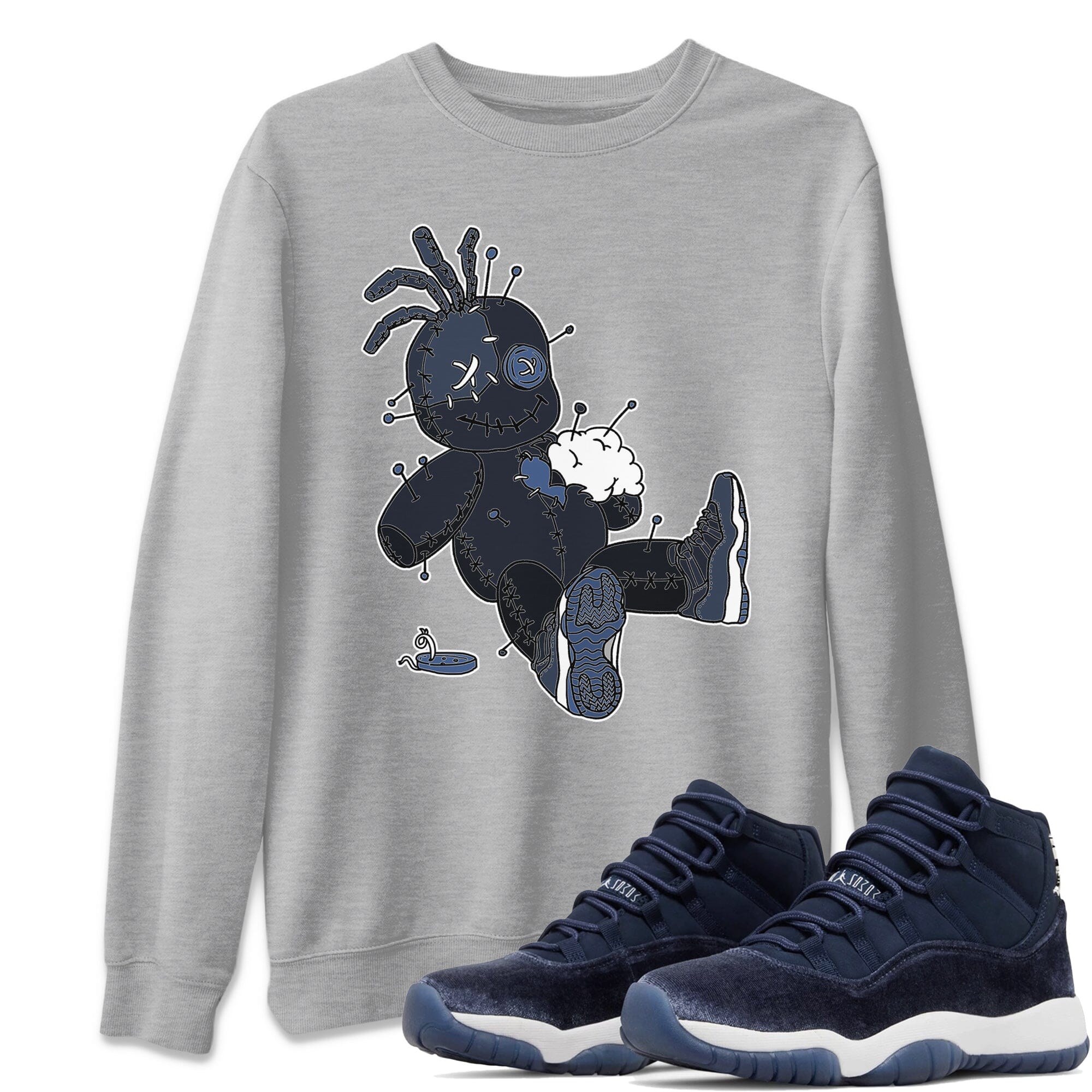Voodoo Doll Unisex Tops - Air Jordan 11 Midnight Navy