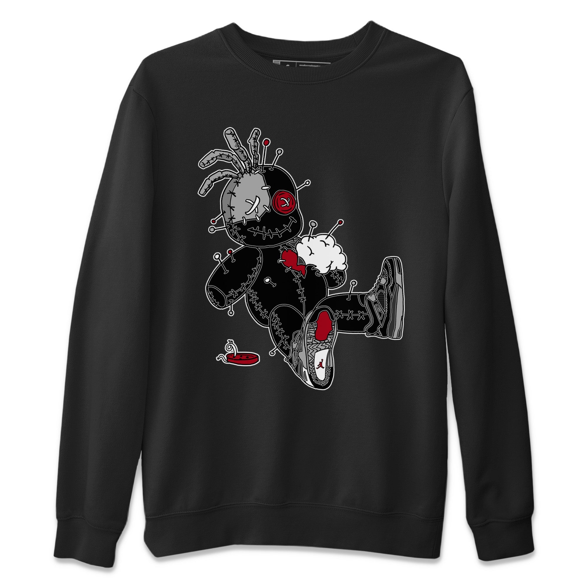 Voodoo Doll Unisex Tops - Air Jordan 4 Black Canvas