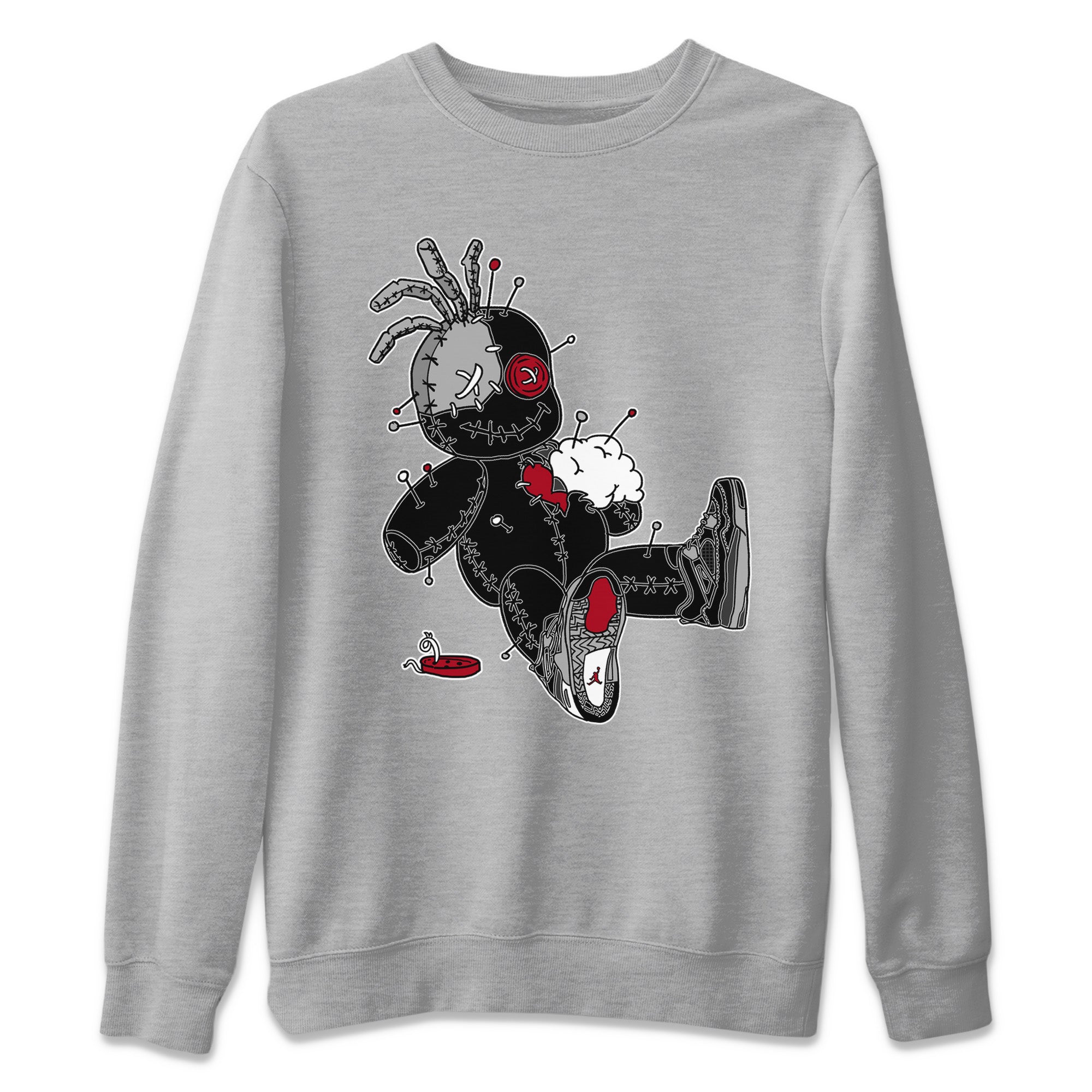 Voodoo Doll Unisex Tops - Air Jordan 4 Black Canvas