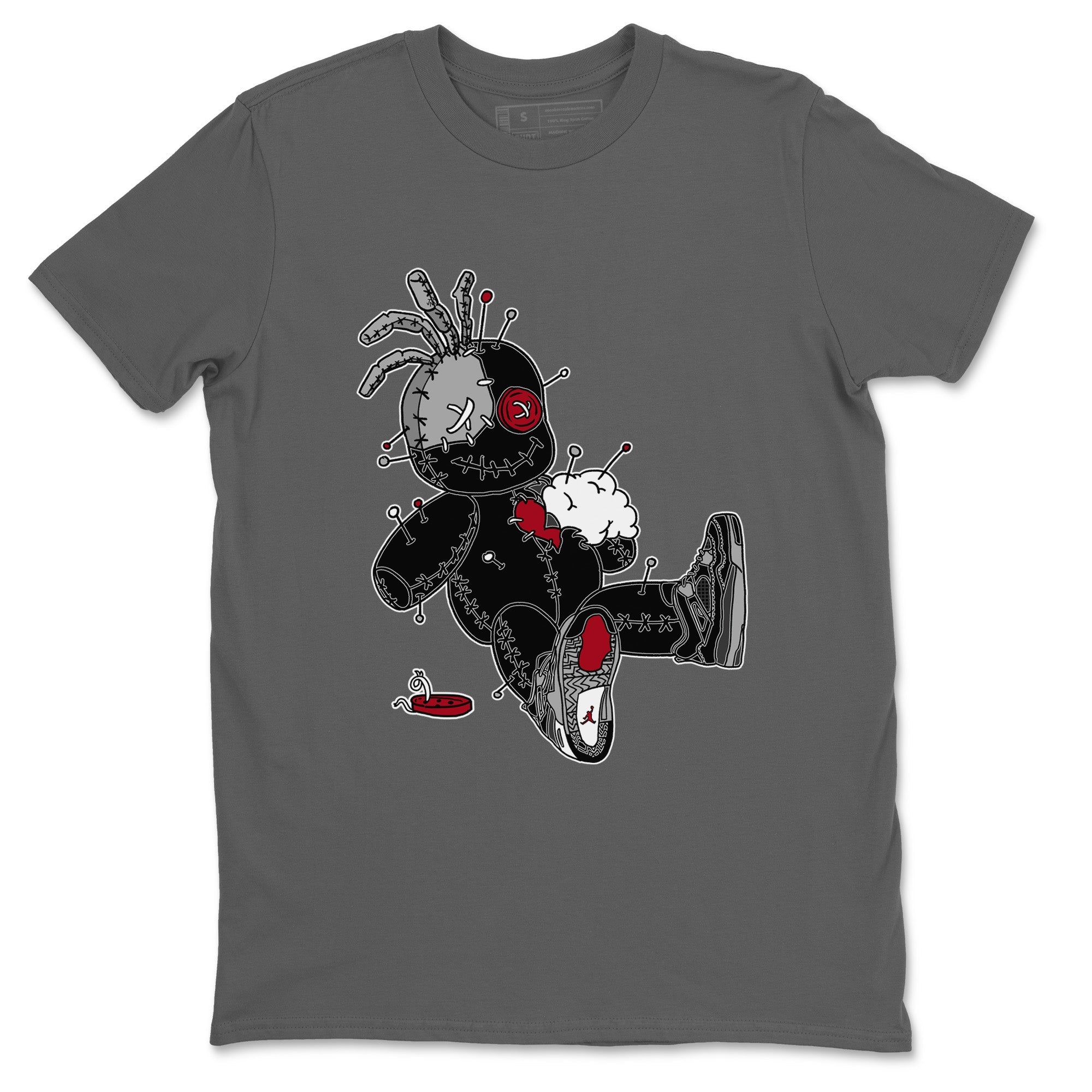 Voodoo Doll Unisex Tops - Air Jordan 4 Black Canvas