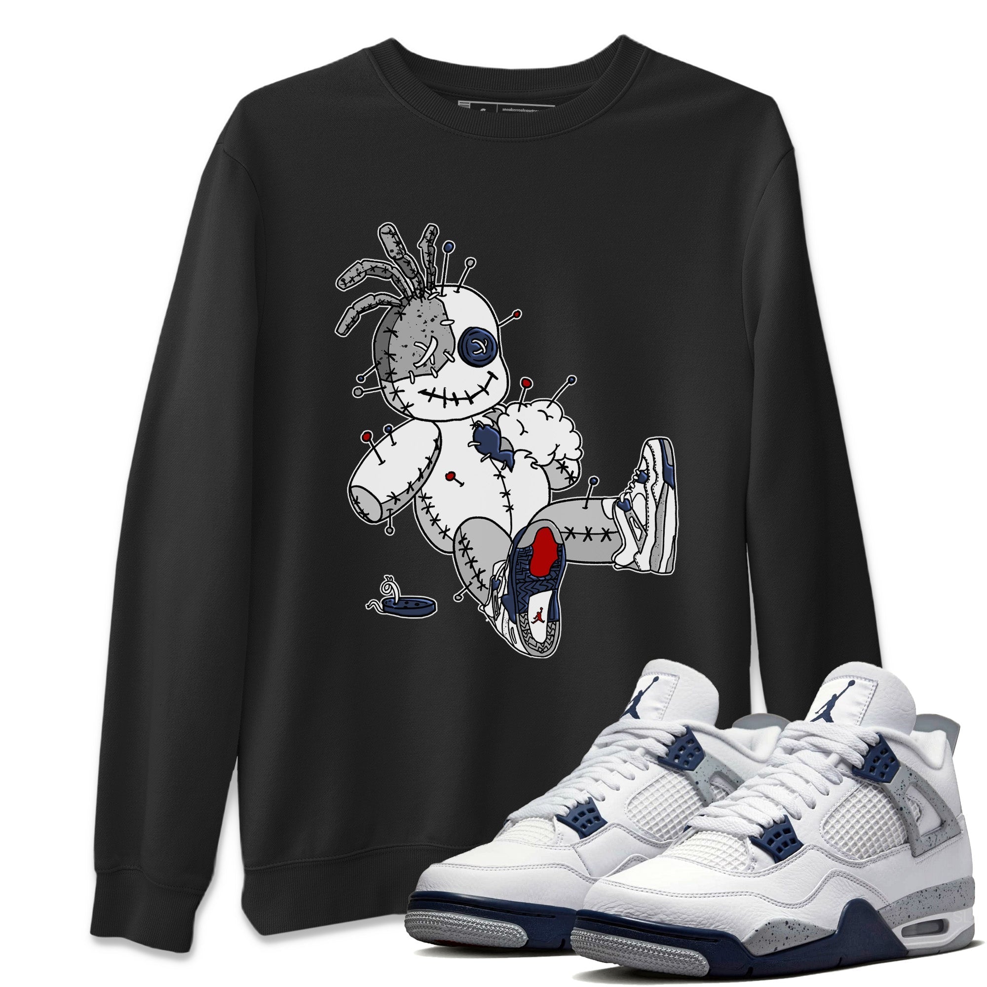 Voodoo Doll Unisex Tops - Air Jordan 4 Midnight Navy