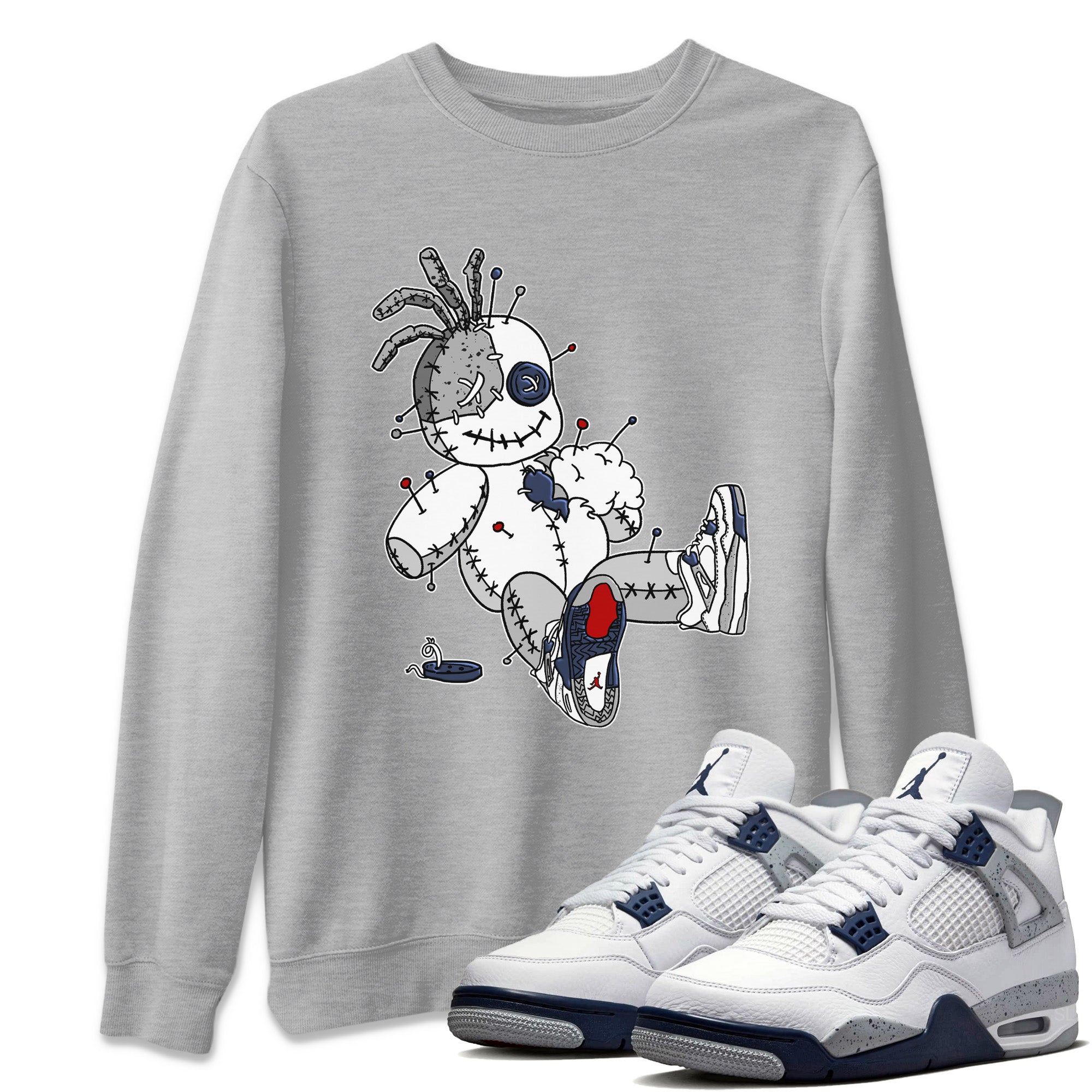 Voodoo Doll Unisex Tops - Air Jordan 4 Midnight Navy
