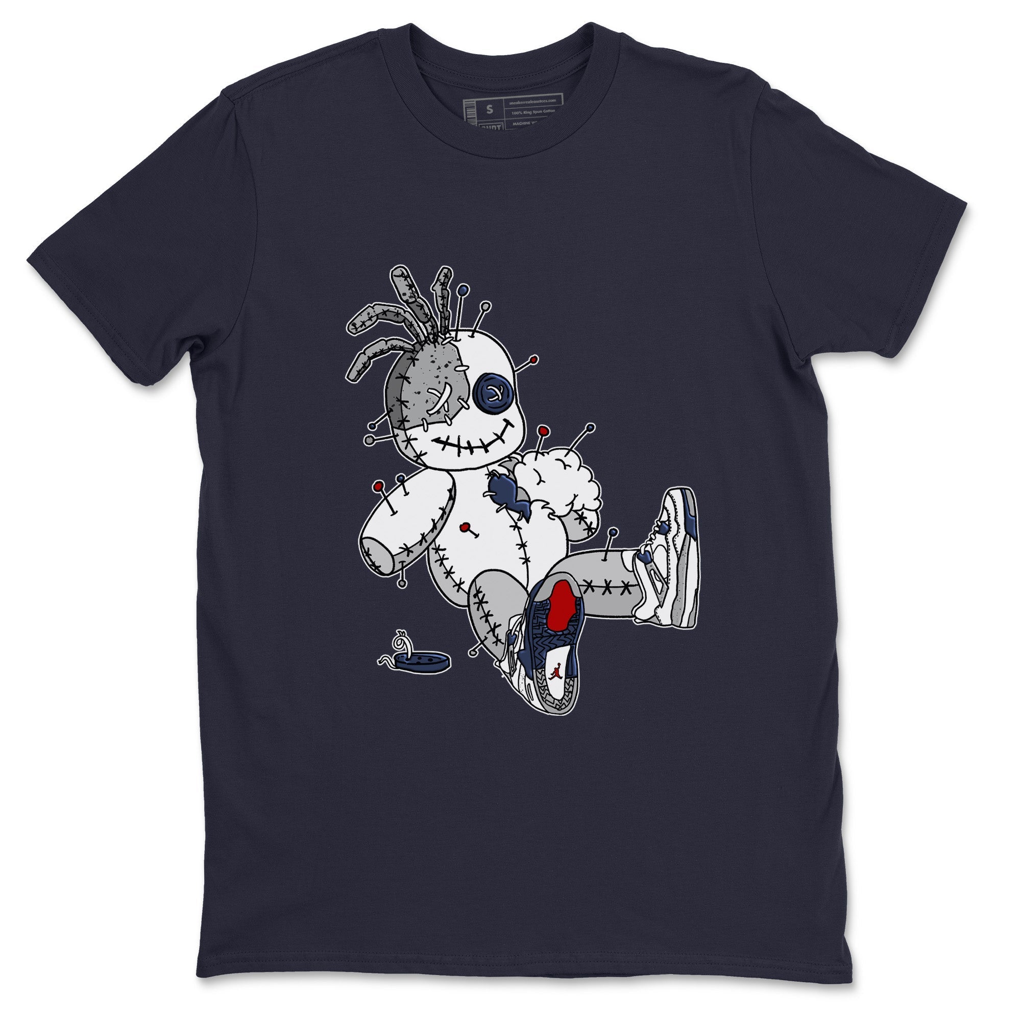 Voodoo Doll Unisex Tops - Air Jordan 4 Midnight Navy