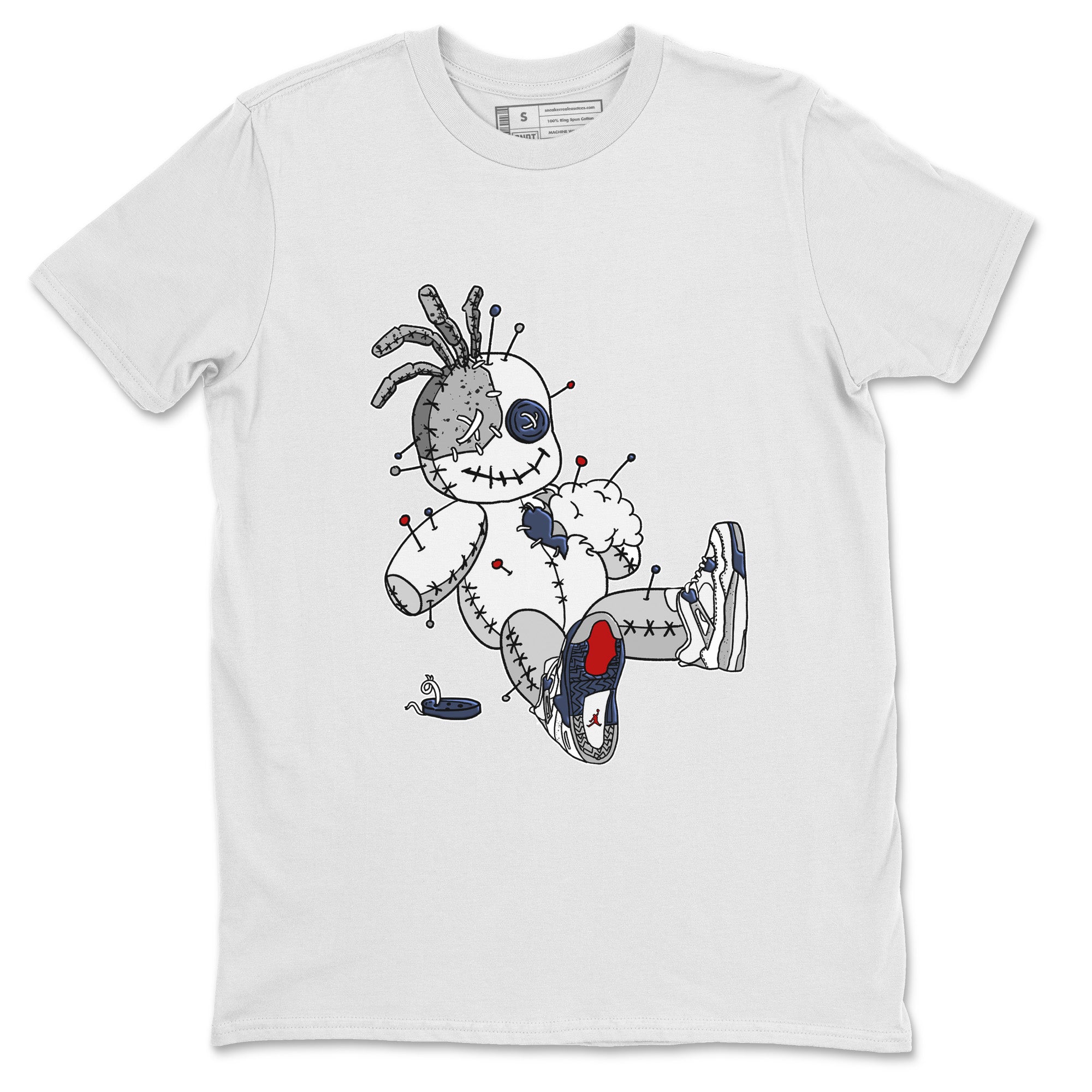 Voodoo Doll Unisex Tops - Air Jordan 4 Midnight Navy