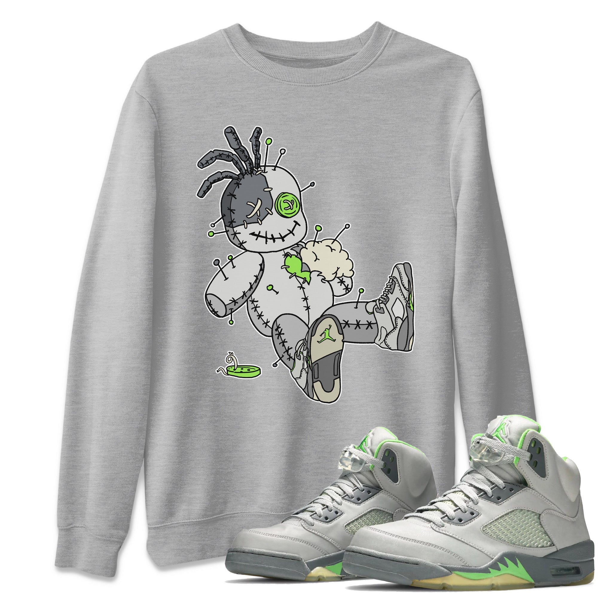 Voodoo Doll Unisex Tops - Air Jordan 5 Green Bean