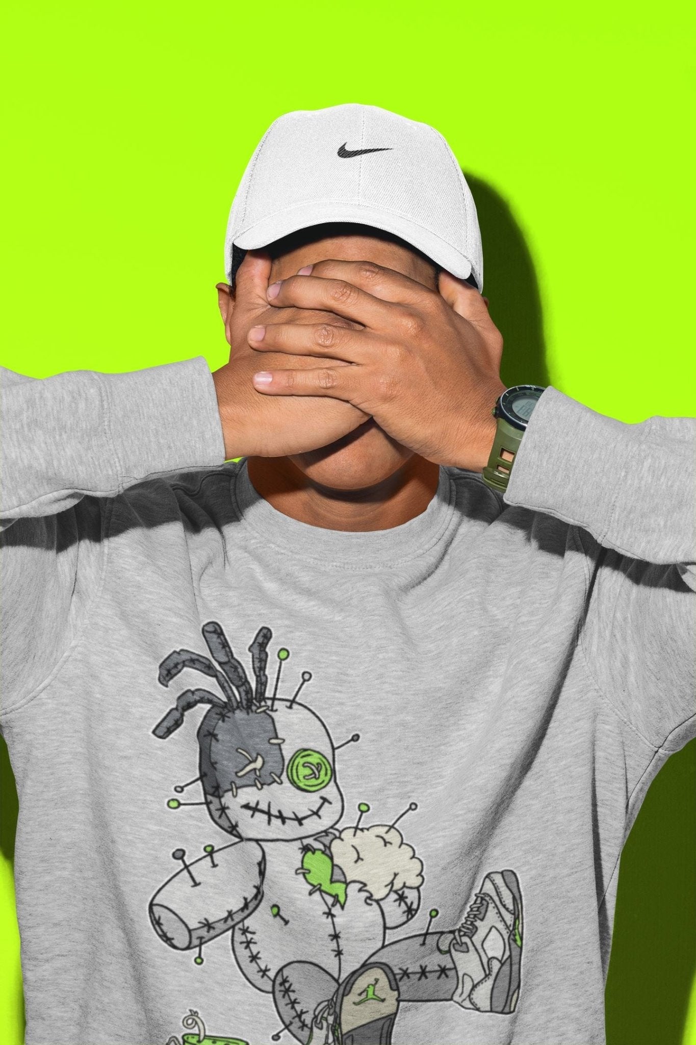 Voodoo Doll Unisex Tops - Air Jordan 5 Green Bean