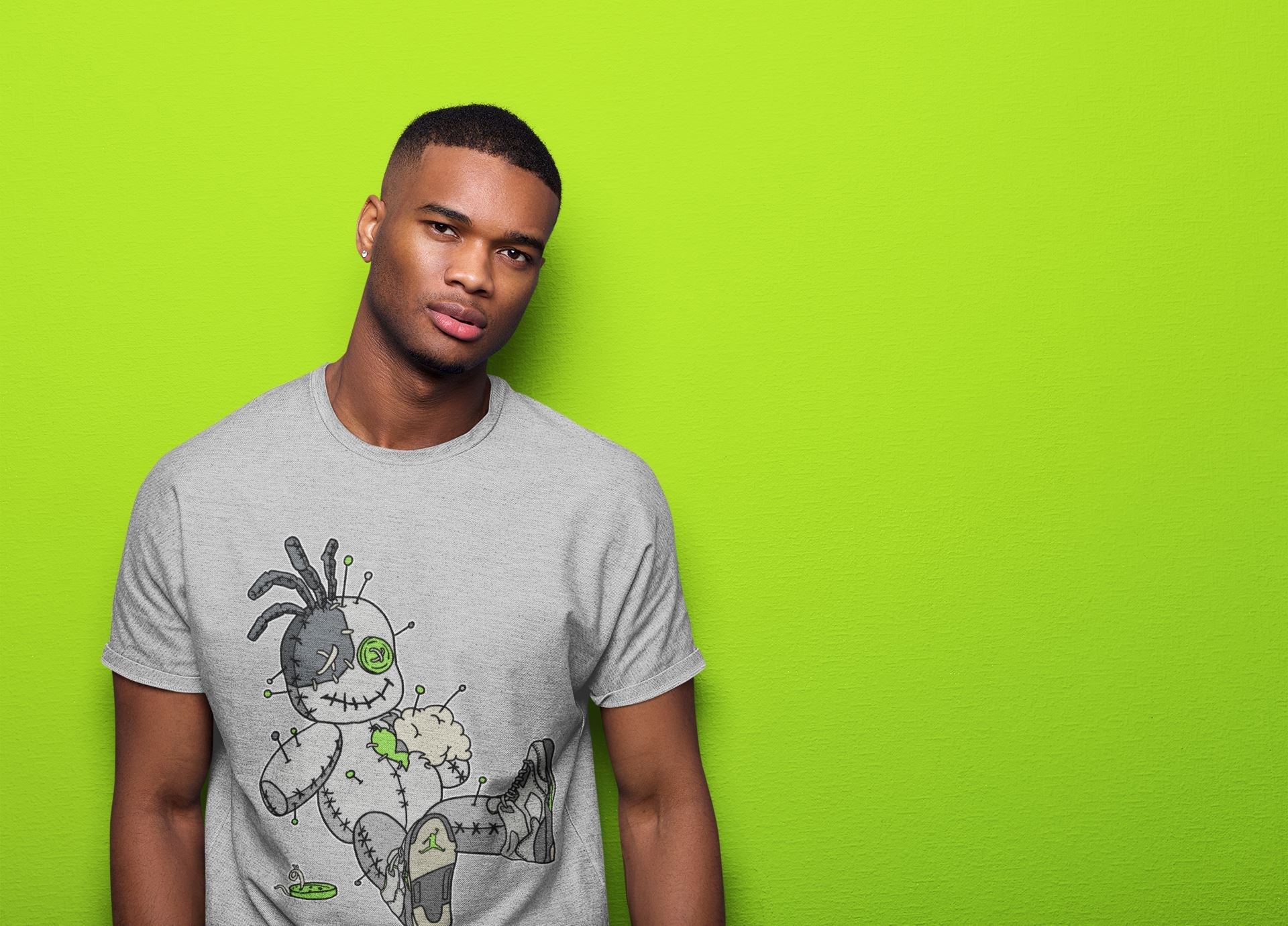 Voodoo Doll Unisex Tops - Air Jordan 5 Green Bean