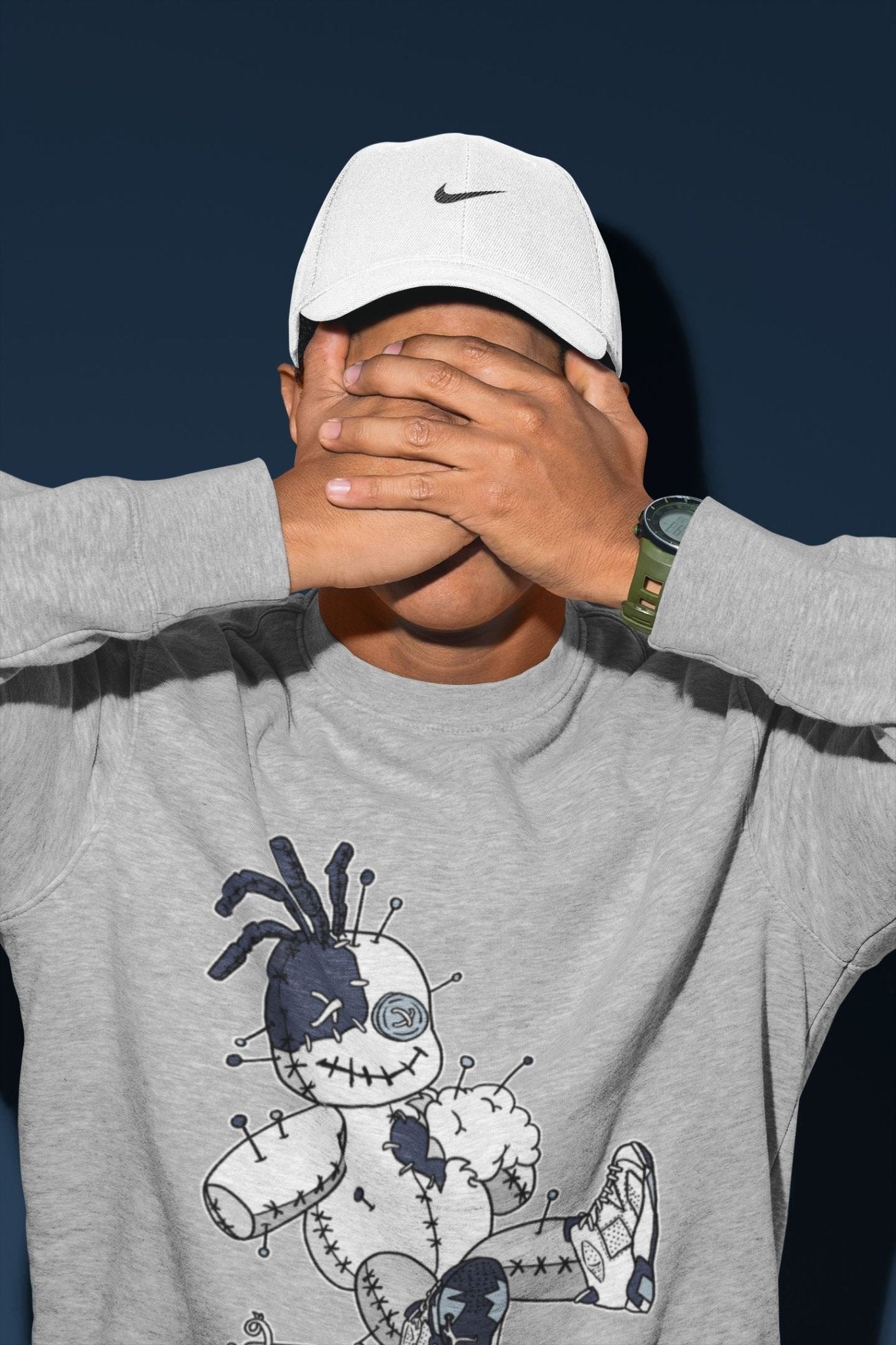 Voodoo Doll Unisex Tops - Air Jordan 6 Midnight Navy