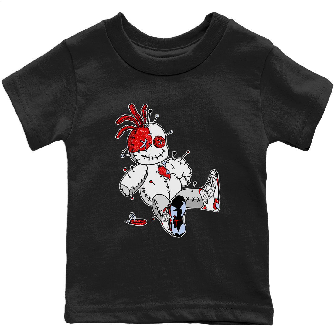 Voodoo Doll Kids Tops - Air Jordan 6 Red Velvet Cookies