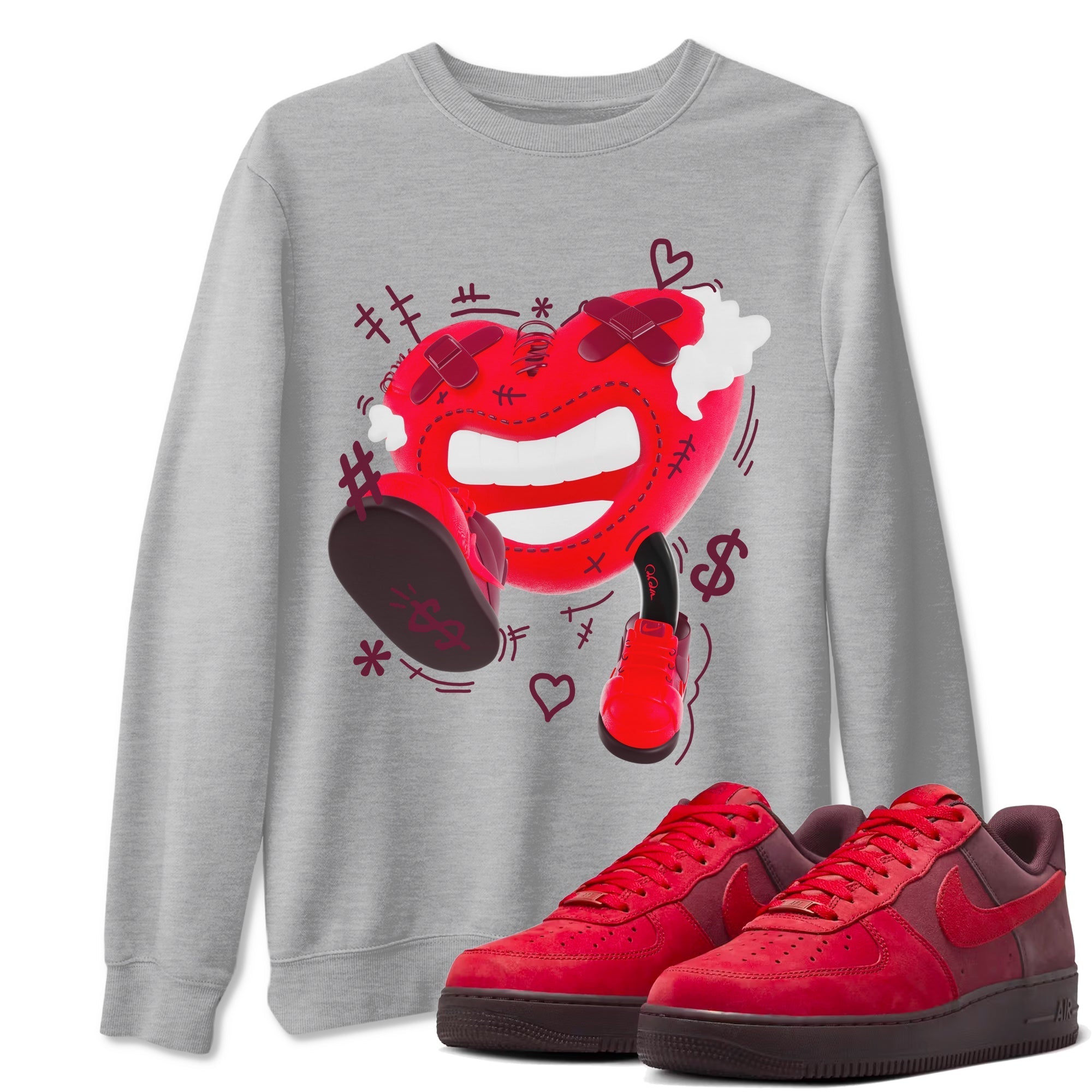 Walk In Love snkmatch Tees - Air Force 1 Layers Of Love