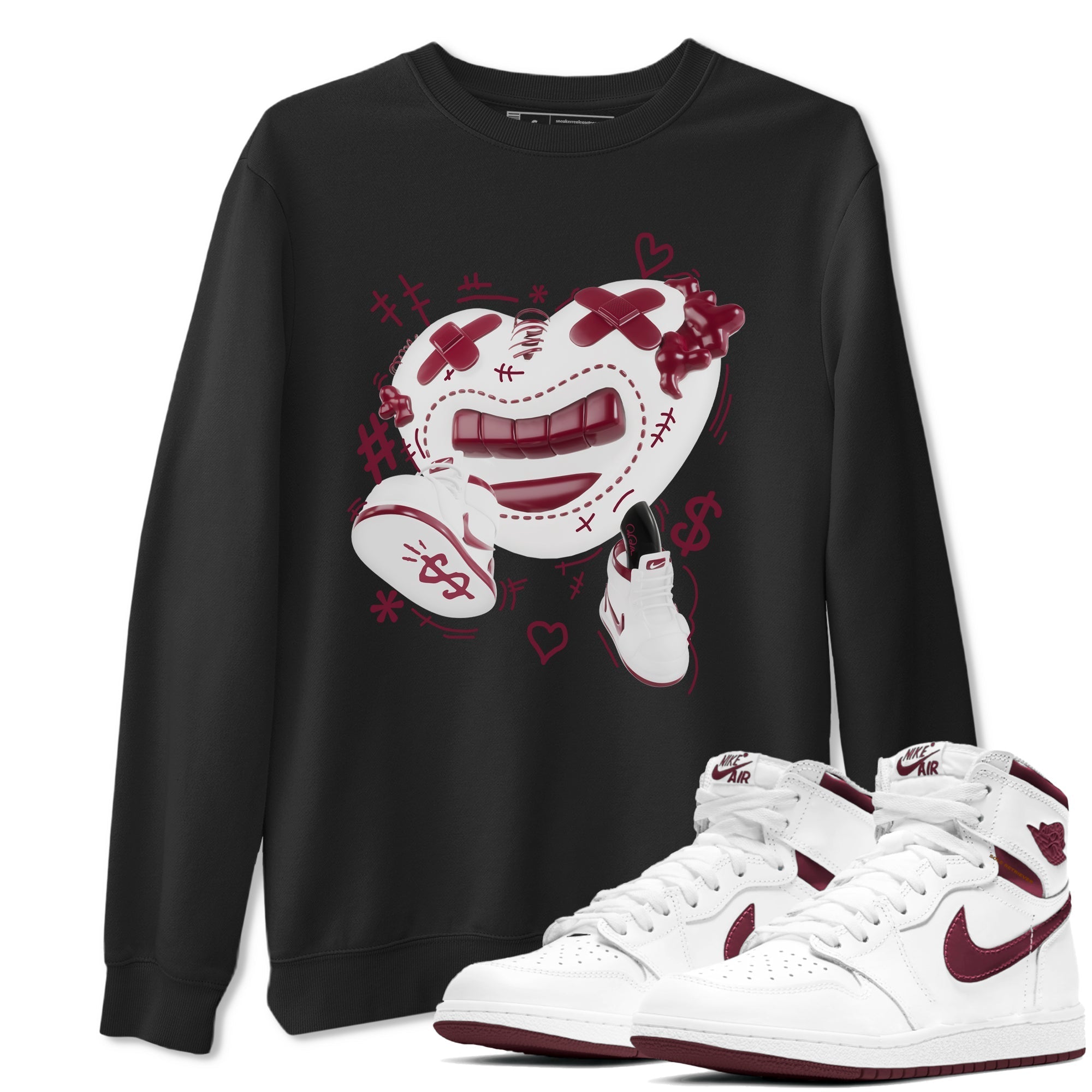 Walk In Love snkmatch Tee - Air Jordan 1 Metallic Burgundy