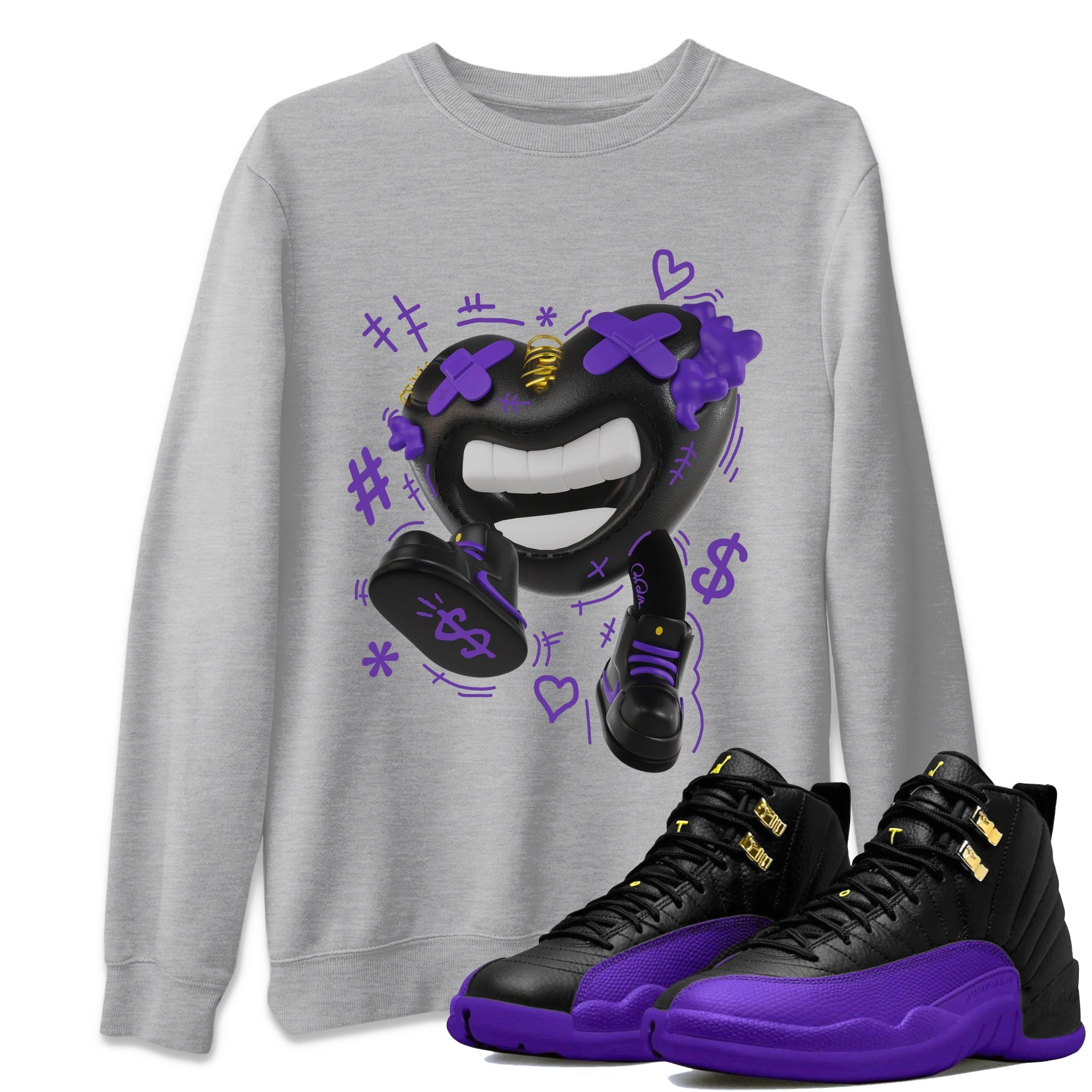 Walk In Love snkmatch Tee - Air Jordan 12 Field Purple