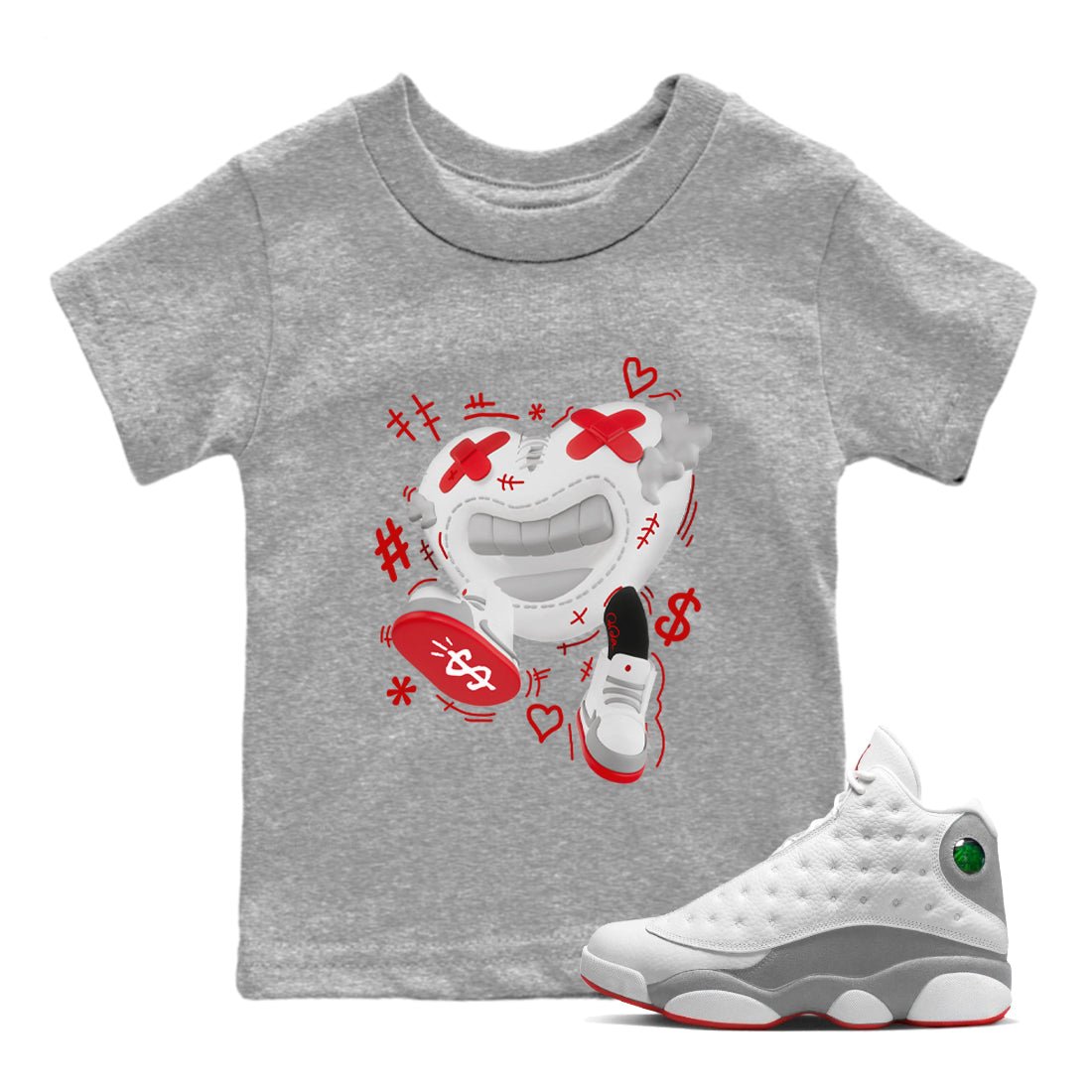 Walk In Love snkmatch Tee Kids - Air Jordan 13 Wolf Grey