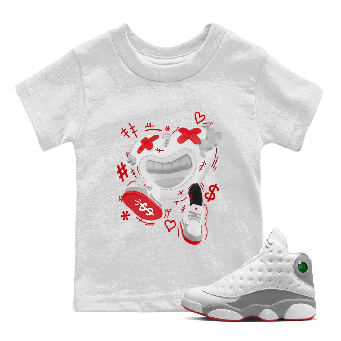 Walk In Love snkmatch Tee Kids - Air Jordan 13 Wolf Grey