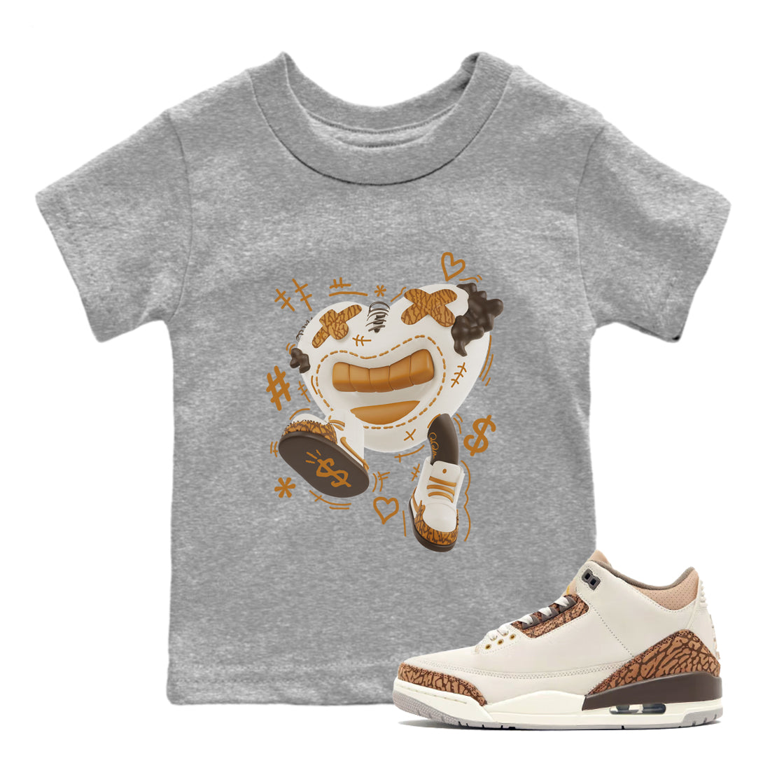 Walk In Love snkmatch Tee Kids - Air Jordan 3 Palomino