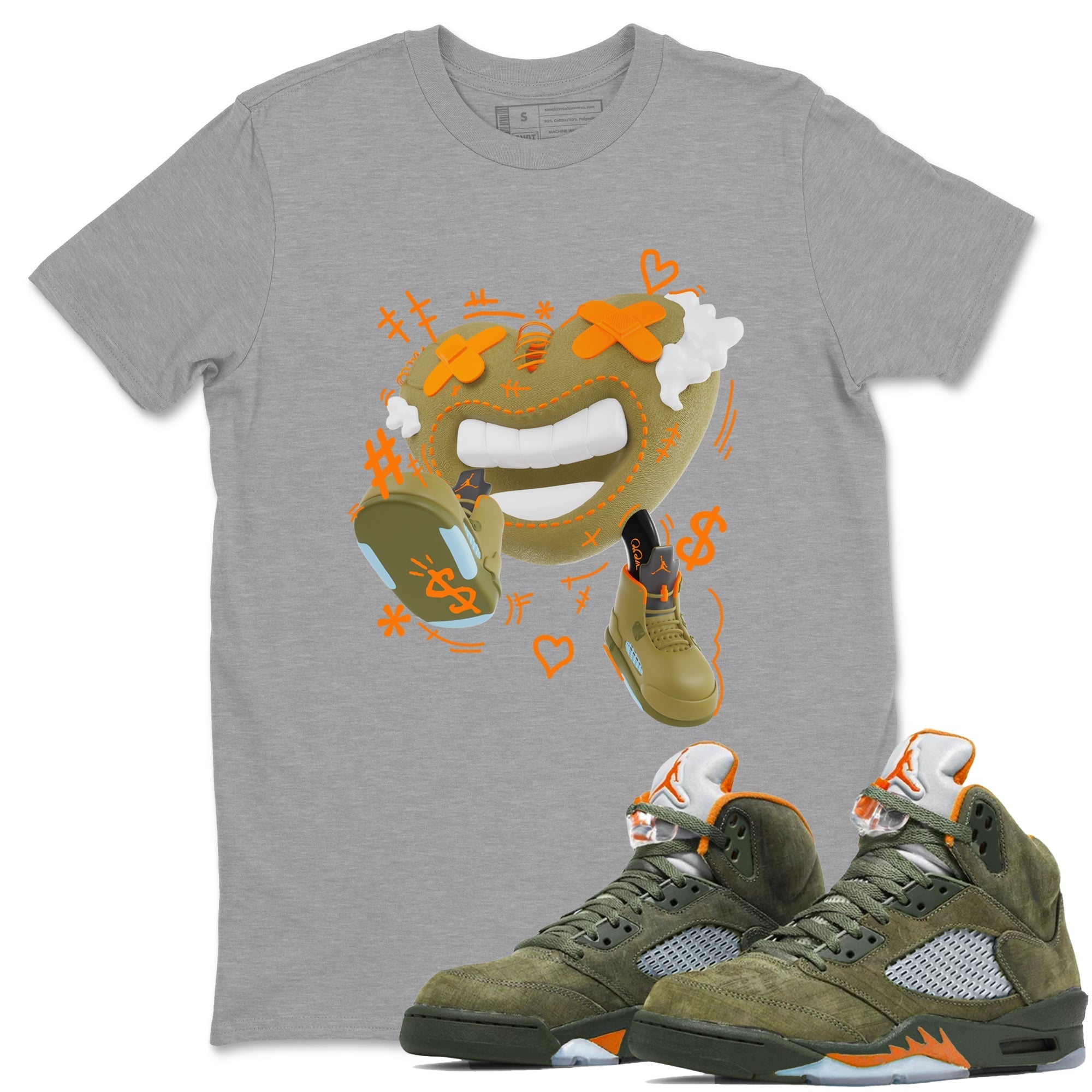 Walk In Love snkmatch Tees - Air Jordan 5 Olive