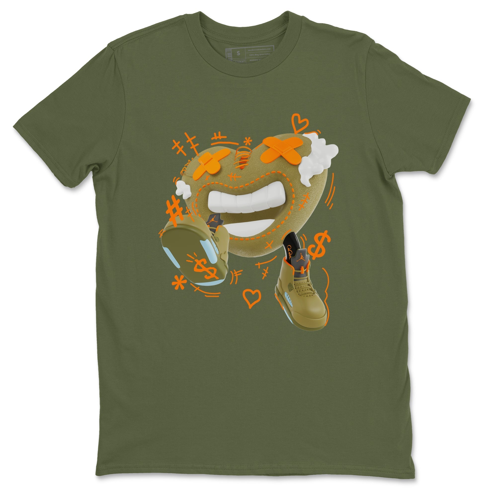 Walk In Love snkmatch Tees - Air Jordan 5 Olive